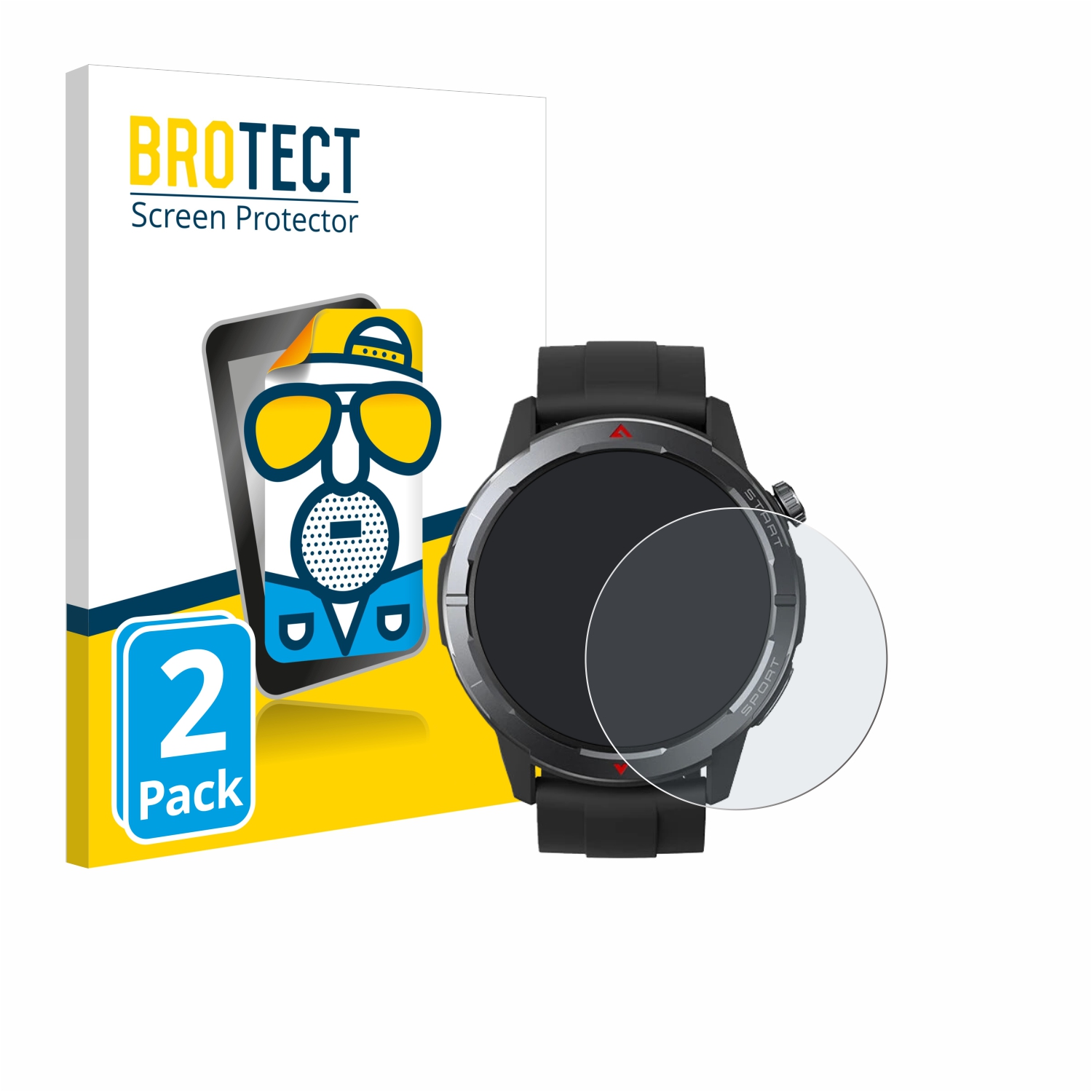 2x BROTECT Entspiegelungs-Folie pro Zeblaze Stratos 3 Ultra