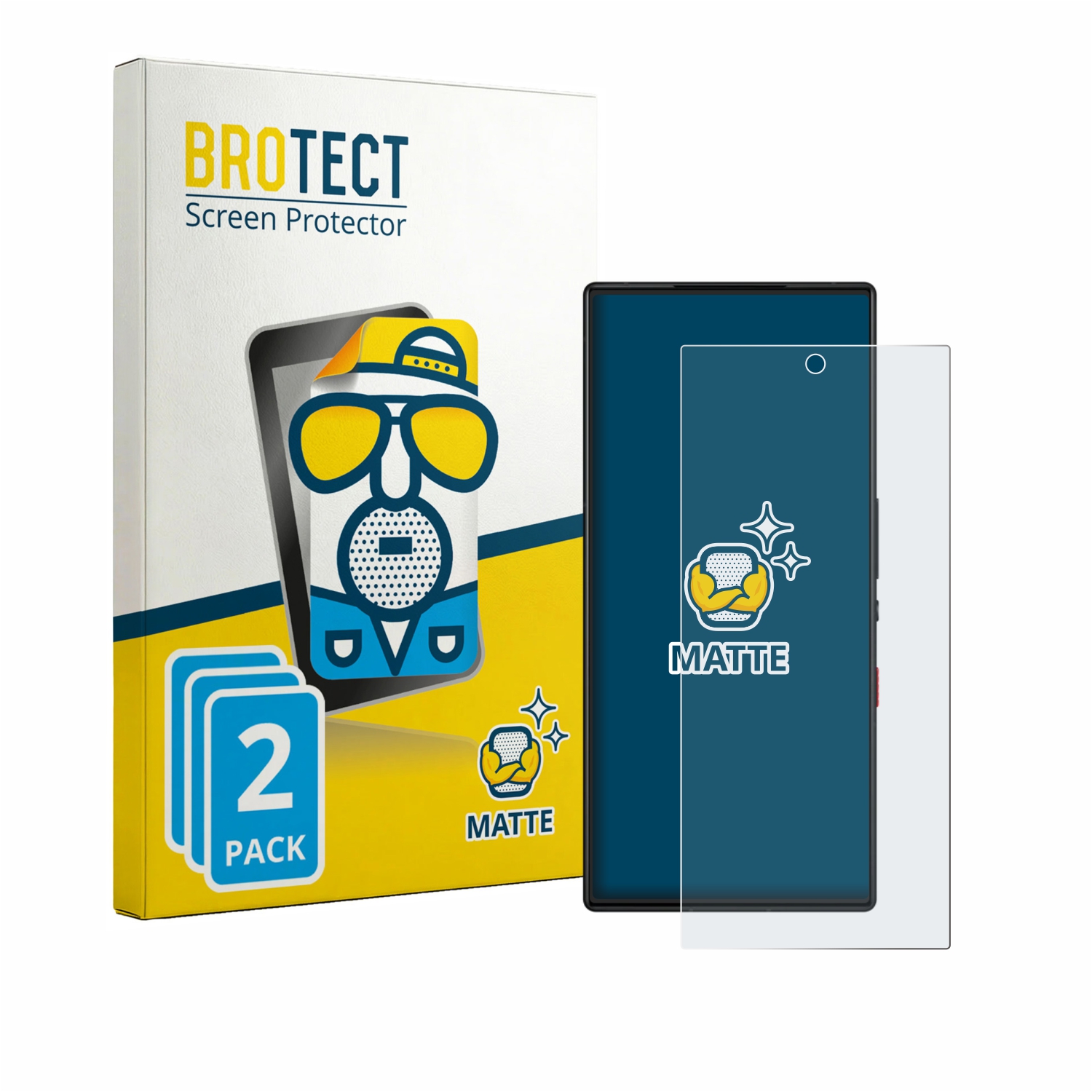 2x BROTECT Entspiegelungs-Folie pro ZTE Nubia Red Magic 9S Pro