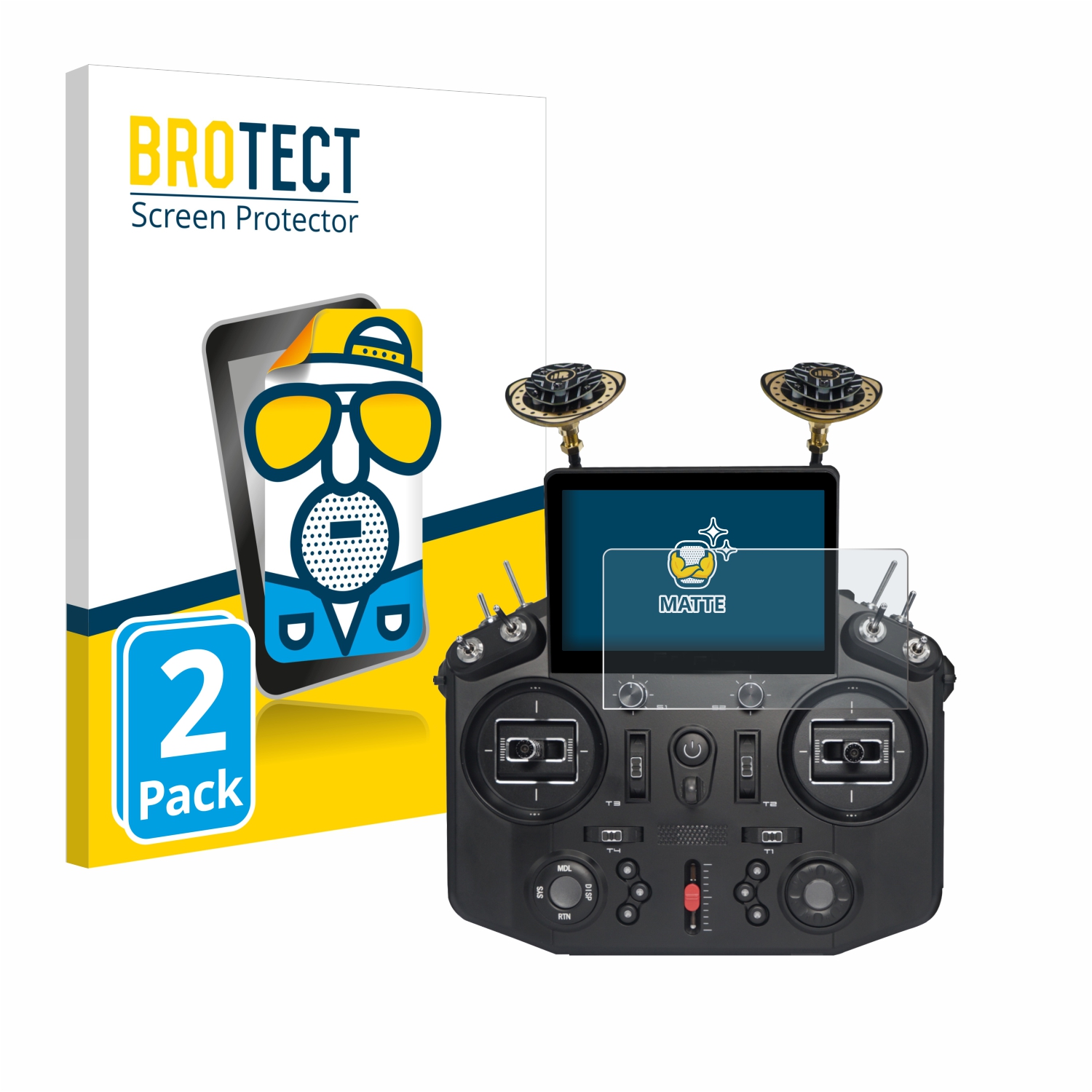 2x BROTECT Entspiegelungs-Folie pro FrSky Tandem X20 HD