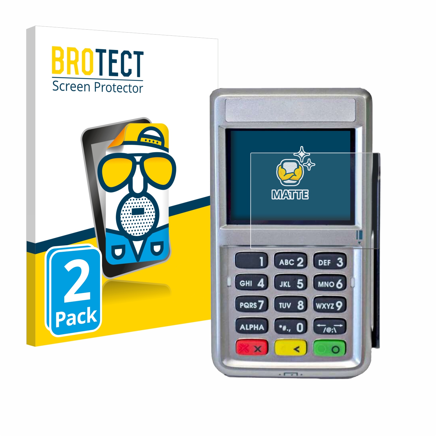 2x BROTECT Entspiegelungs-Folie pro First Data RP10