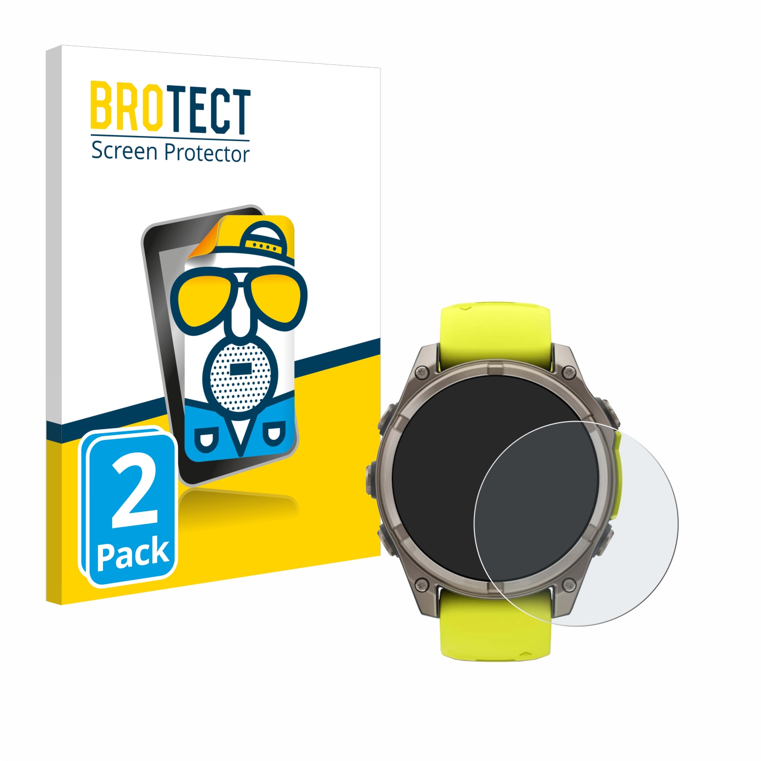 2x BROTECT Entspiegelungs-Folie pro Garmin Fenix 8 Solar (47 mm)