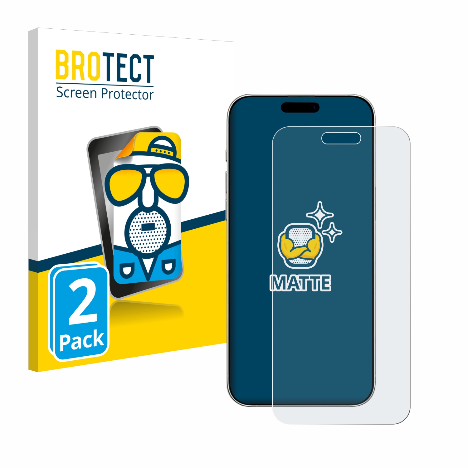 2x BROTECT Entspiegelungs-Folie pro Apple iPhone 16 Plus