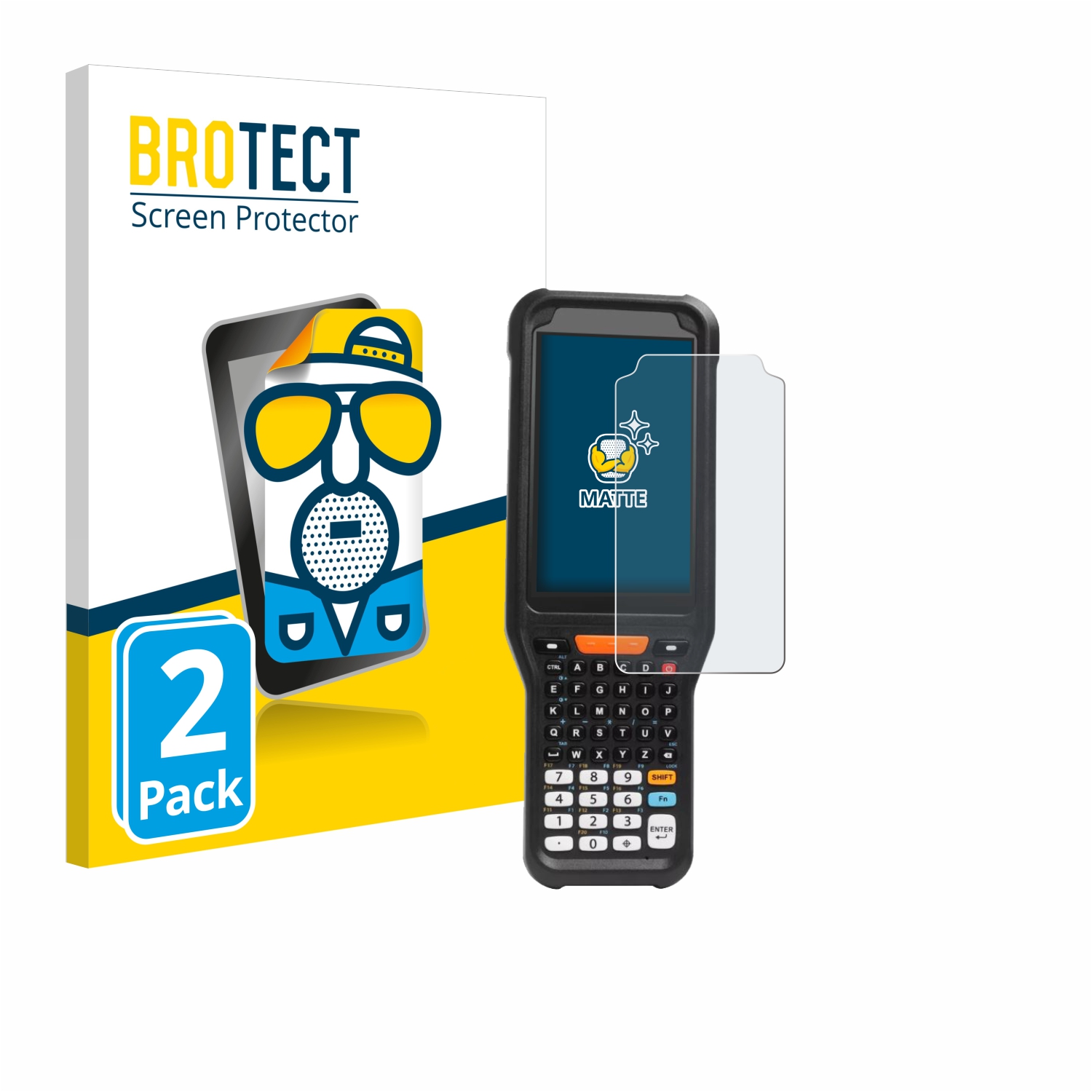 2x BROTECT Entspiegelungs-Folie pro Point Mobile PM351