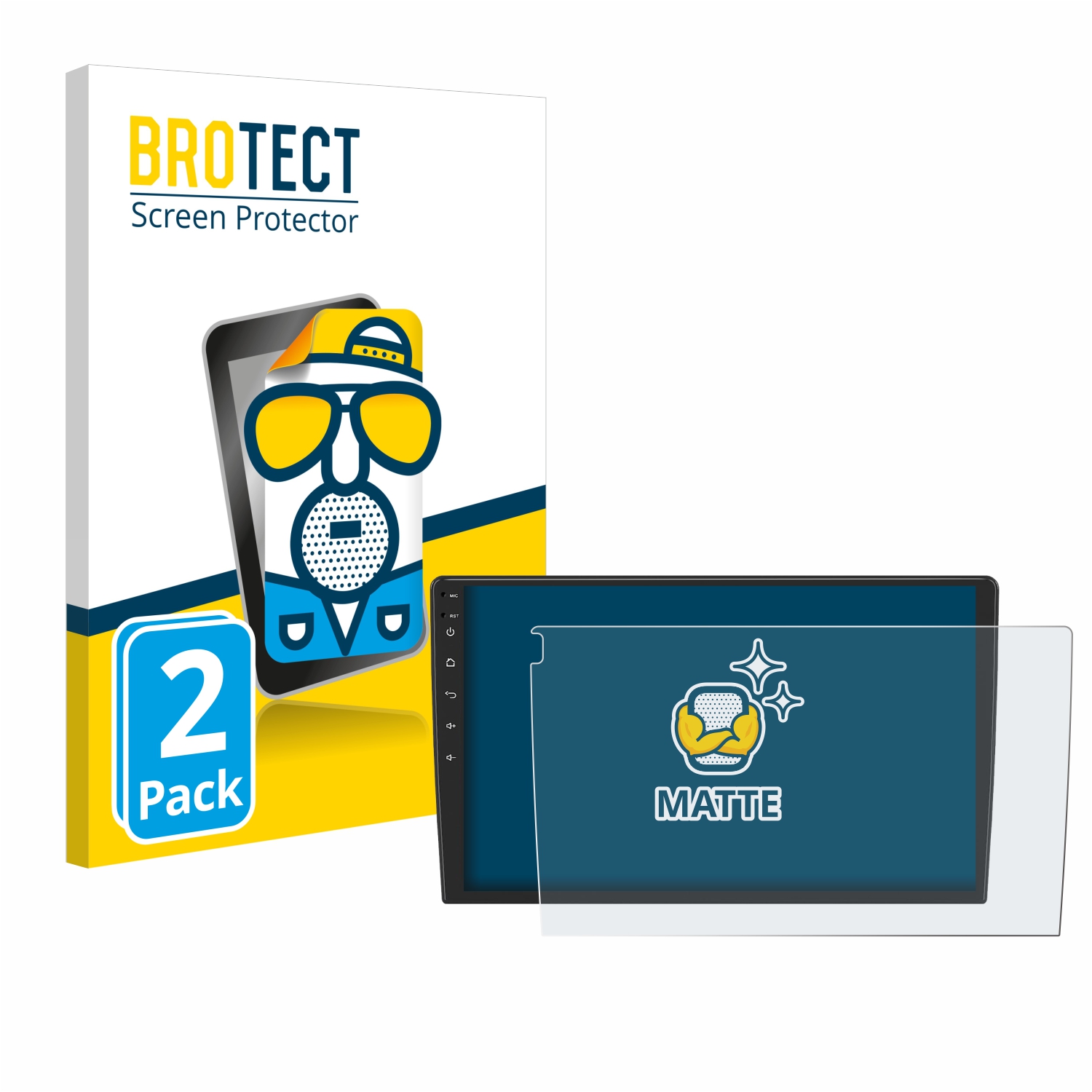 2x BROTECT Entspiegelungs-Folie pro Eonon ua12s plus-6g