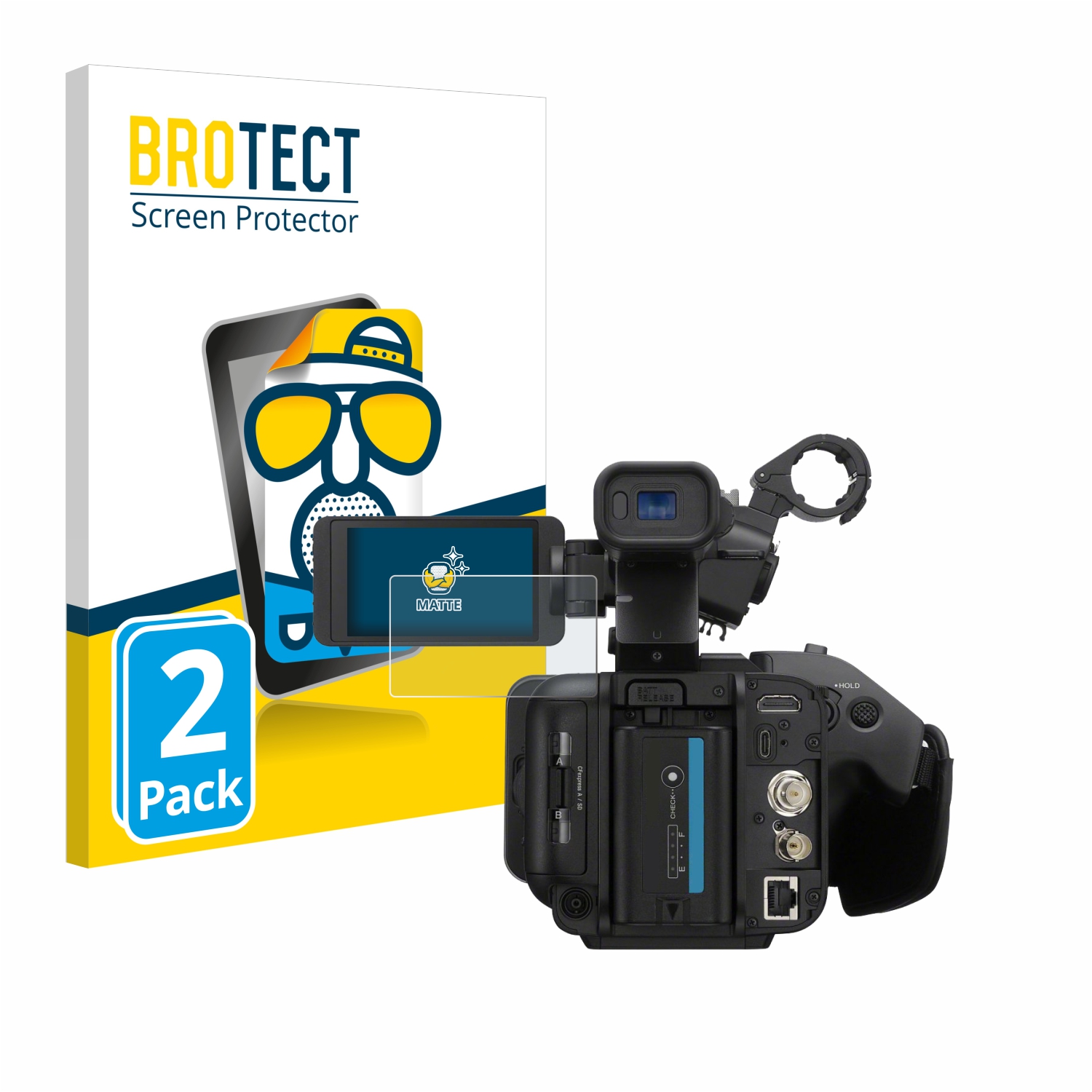 2x BROTECT Entspiegelungs-Folie pro Sony PXW-Z200