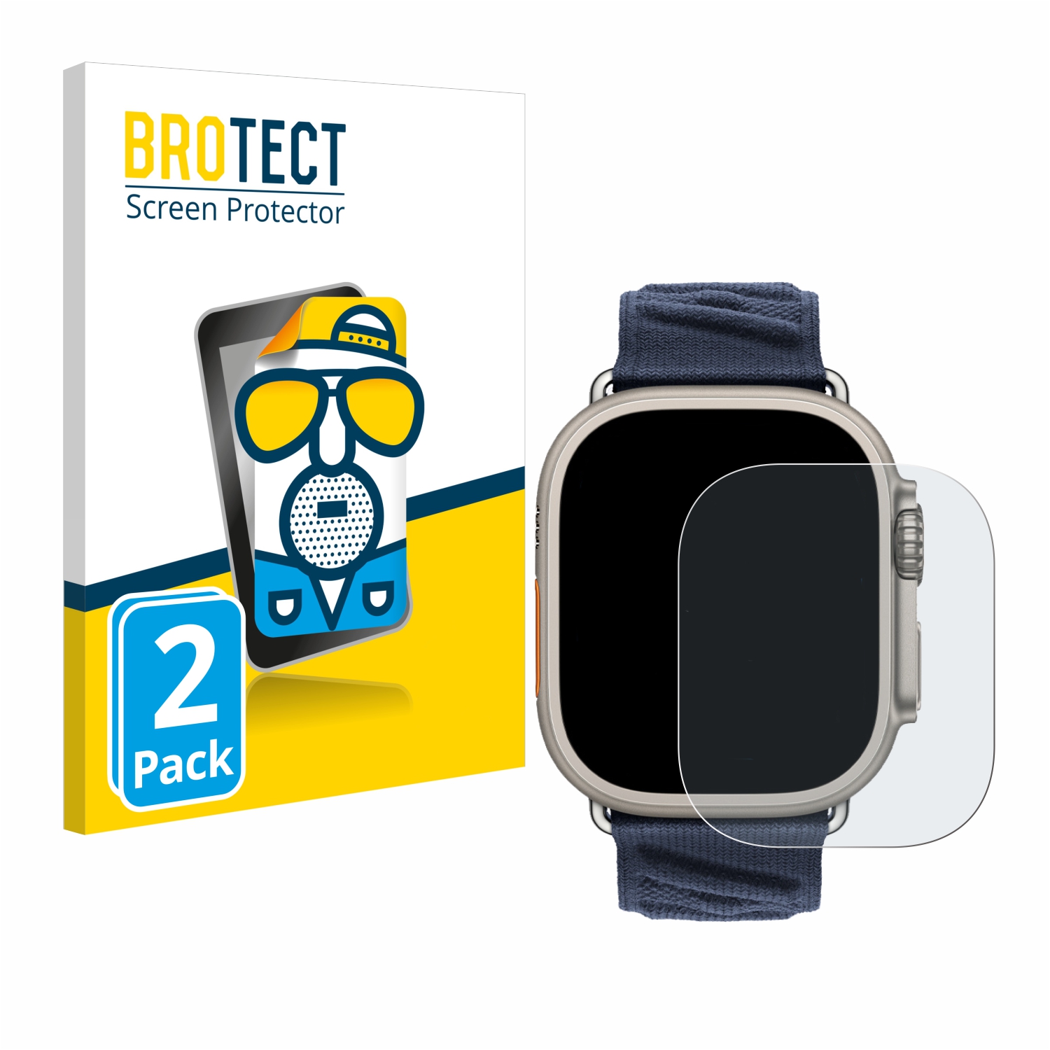 2x BROTECT Entspiegelungs-Folie pro Apple Watch Hermčs Ultra 2