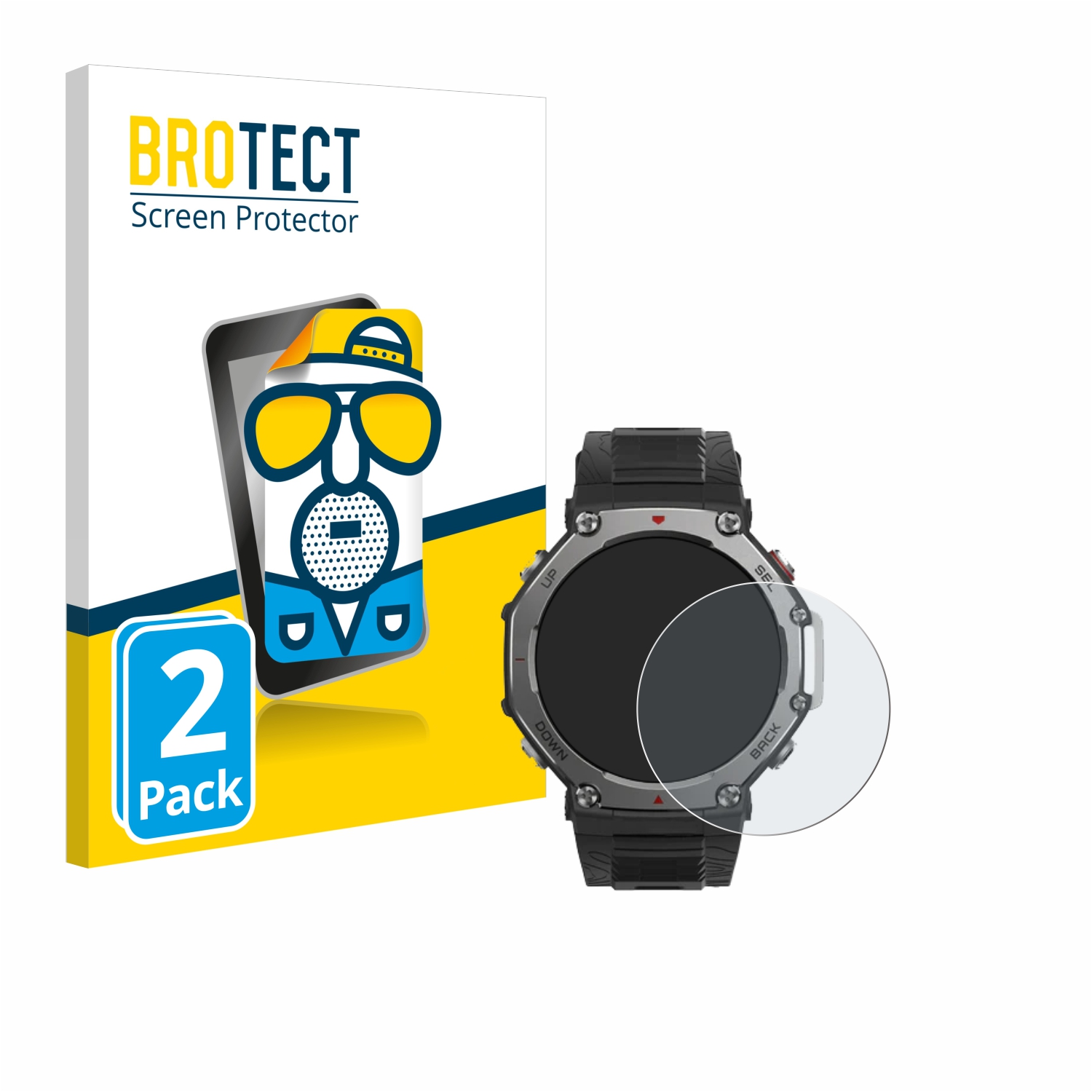2x BROTECT Entspiegelungs-Folie pro Huami Amazfit T-Rex 3
