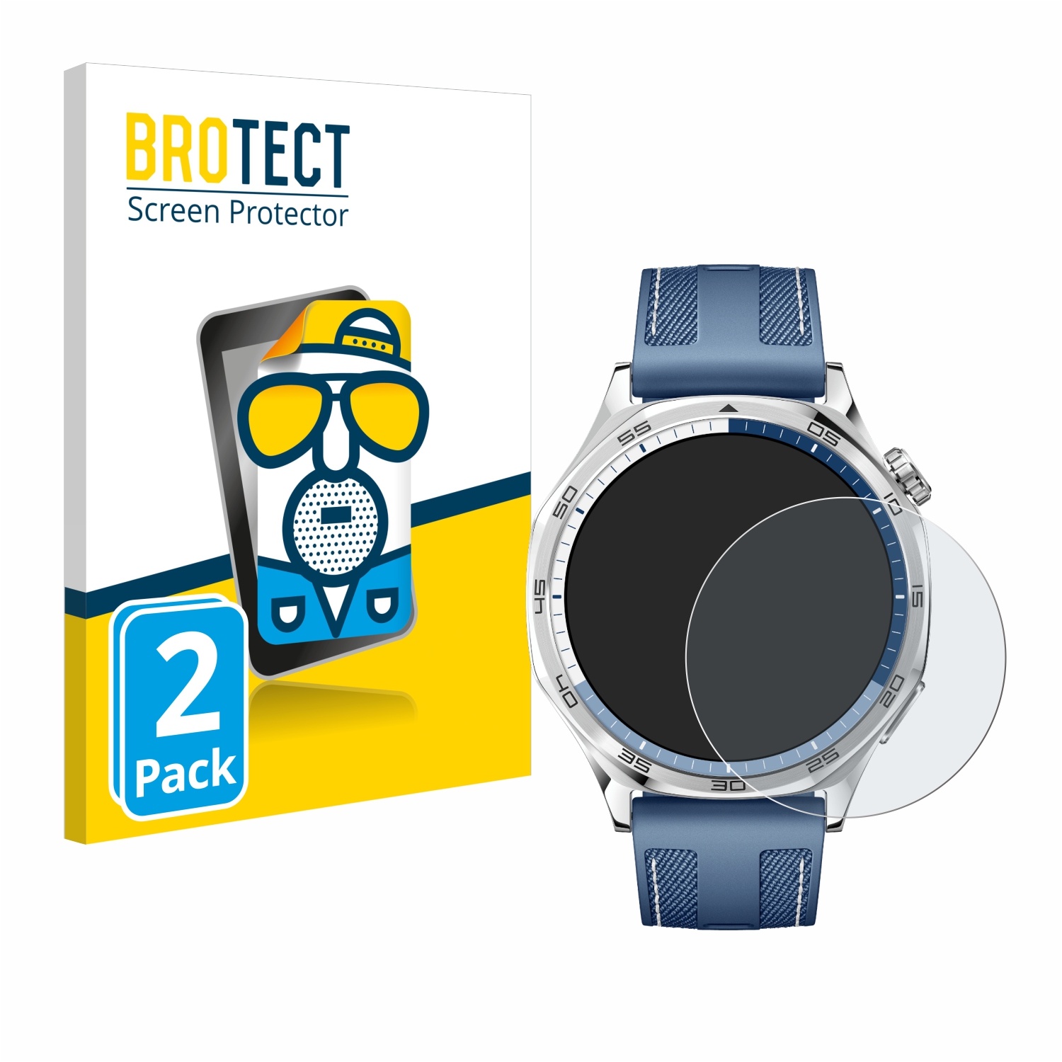 2x BROTECT Entspiegelungs-Folie pro Huawei Watch GT 5 (46 mm)