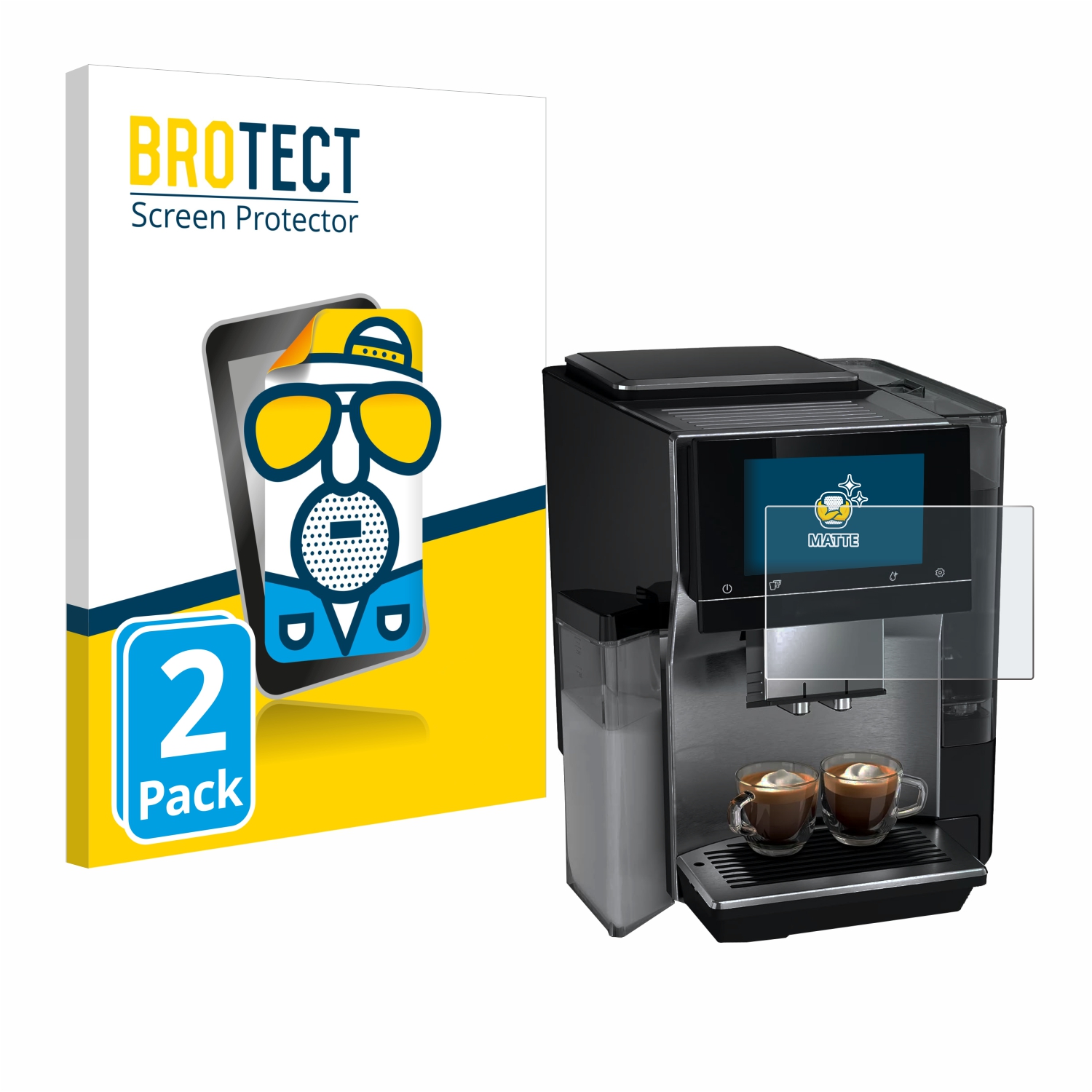 2x BROTECT Entspiegelungs-Folie pro Siemens EQ700