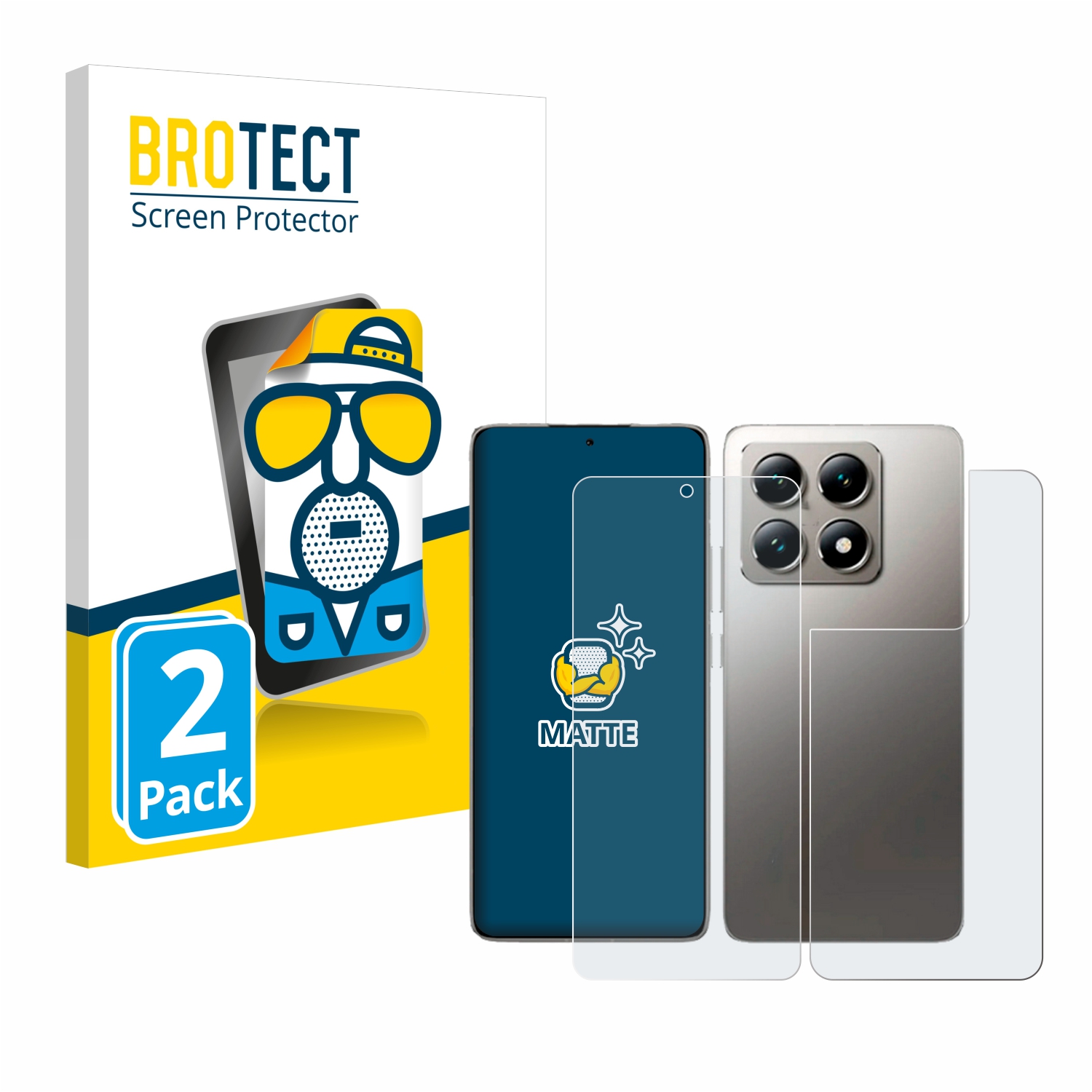 2x BROTECT Entspiegelungs-Folie pro Xiaomi 14T (displej+zadní strana)