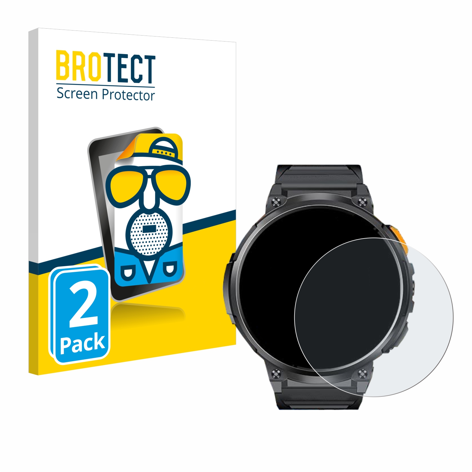 2x BROTECT Entspiegelungs-Folie pro Dremac FV6-A 1.85
