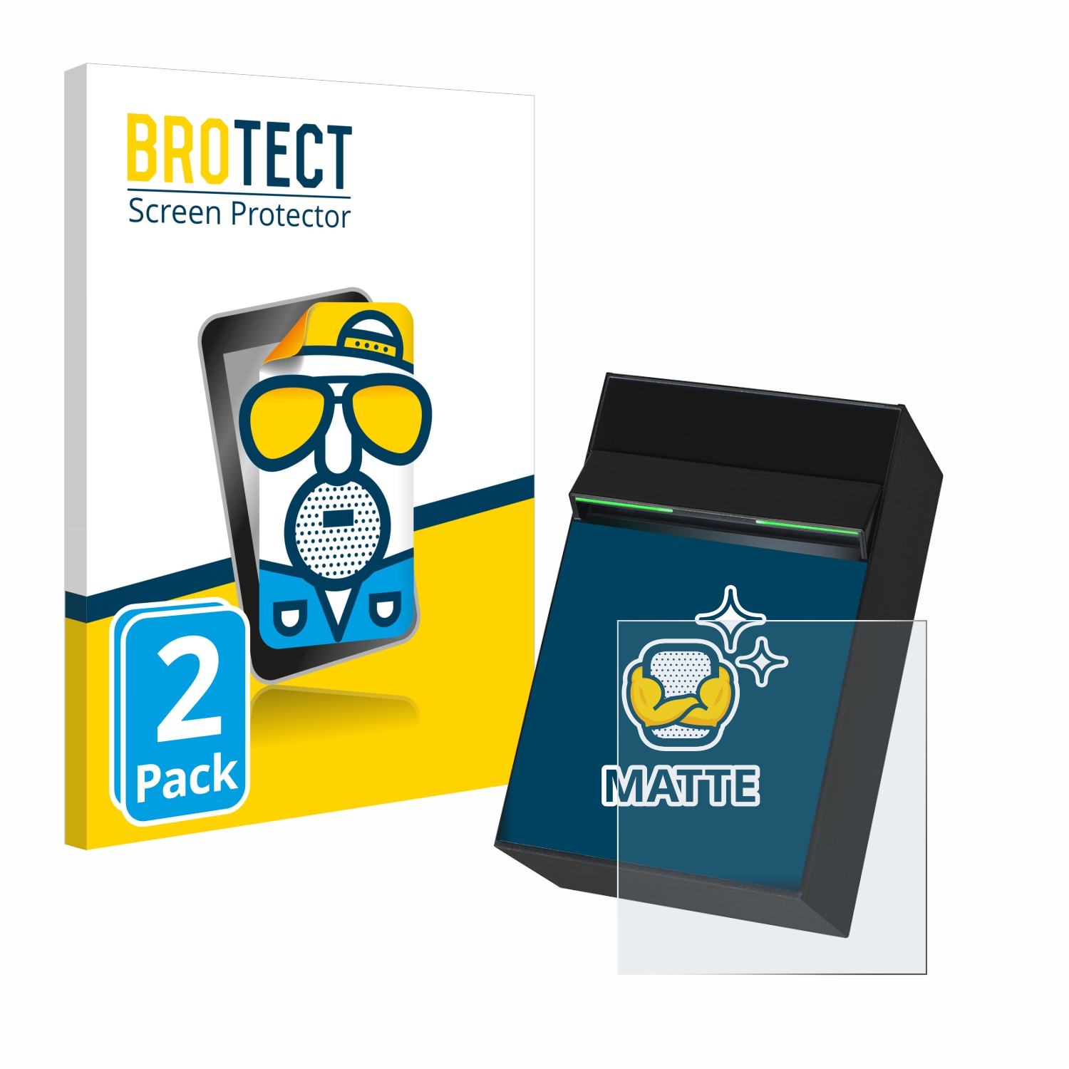 2x BROTECT Entspiegelungs-Folie pro Desko PENTA Scanner Cube