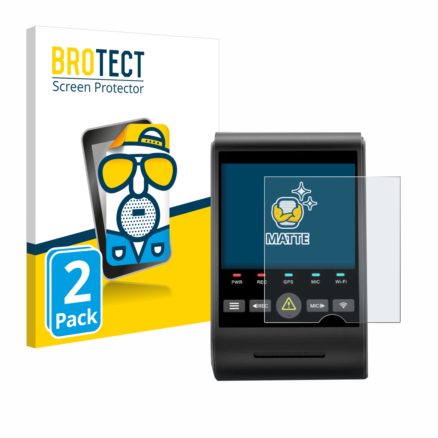 2x BROTECT Entspiegelungs-Folie pro VIOFO A229 PRO