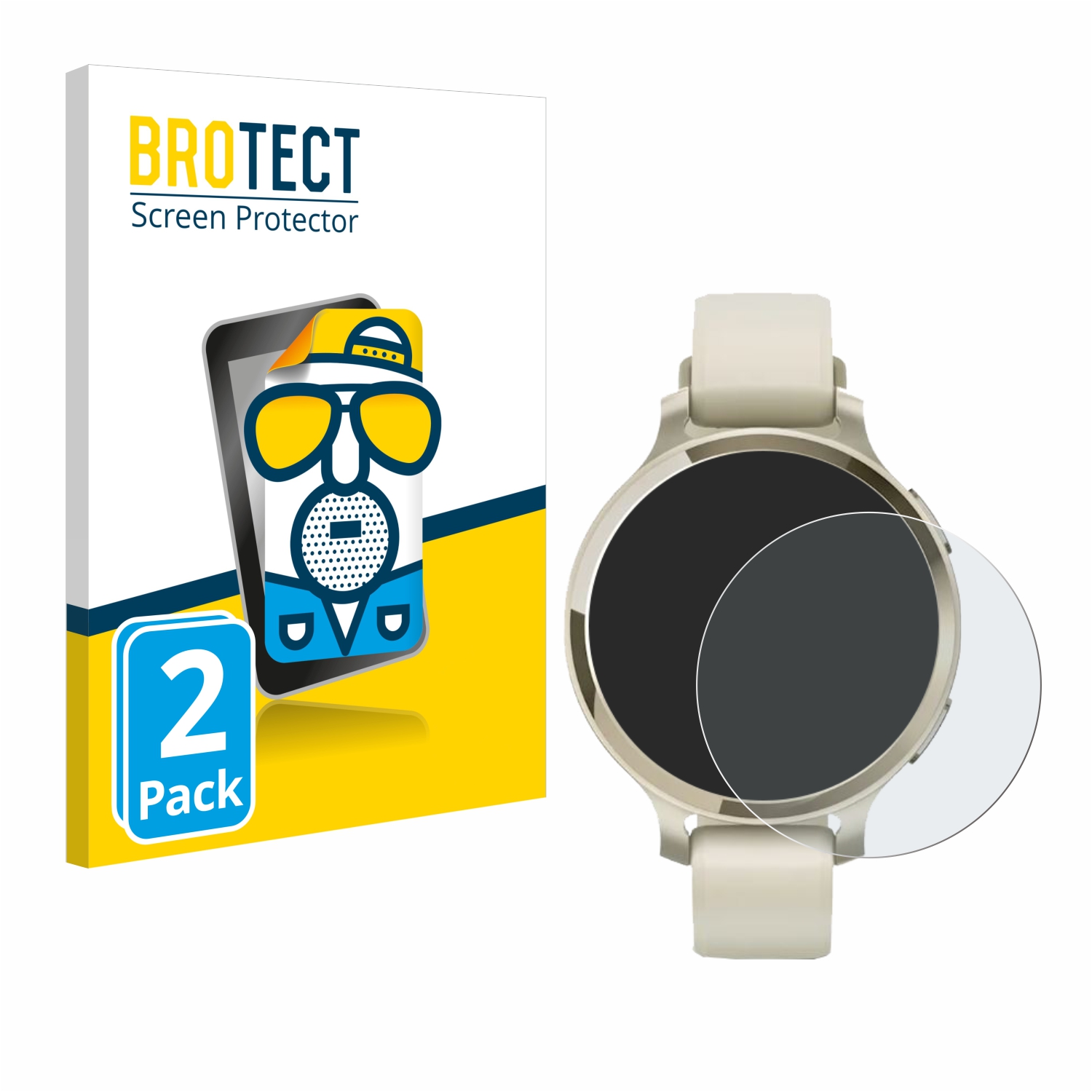 2x BROTECT Entspiegelungs-Folie pro Garmin Lily 2 Active