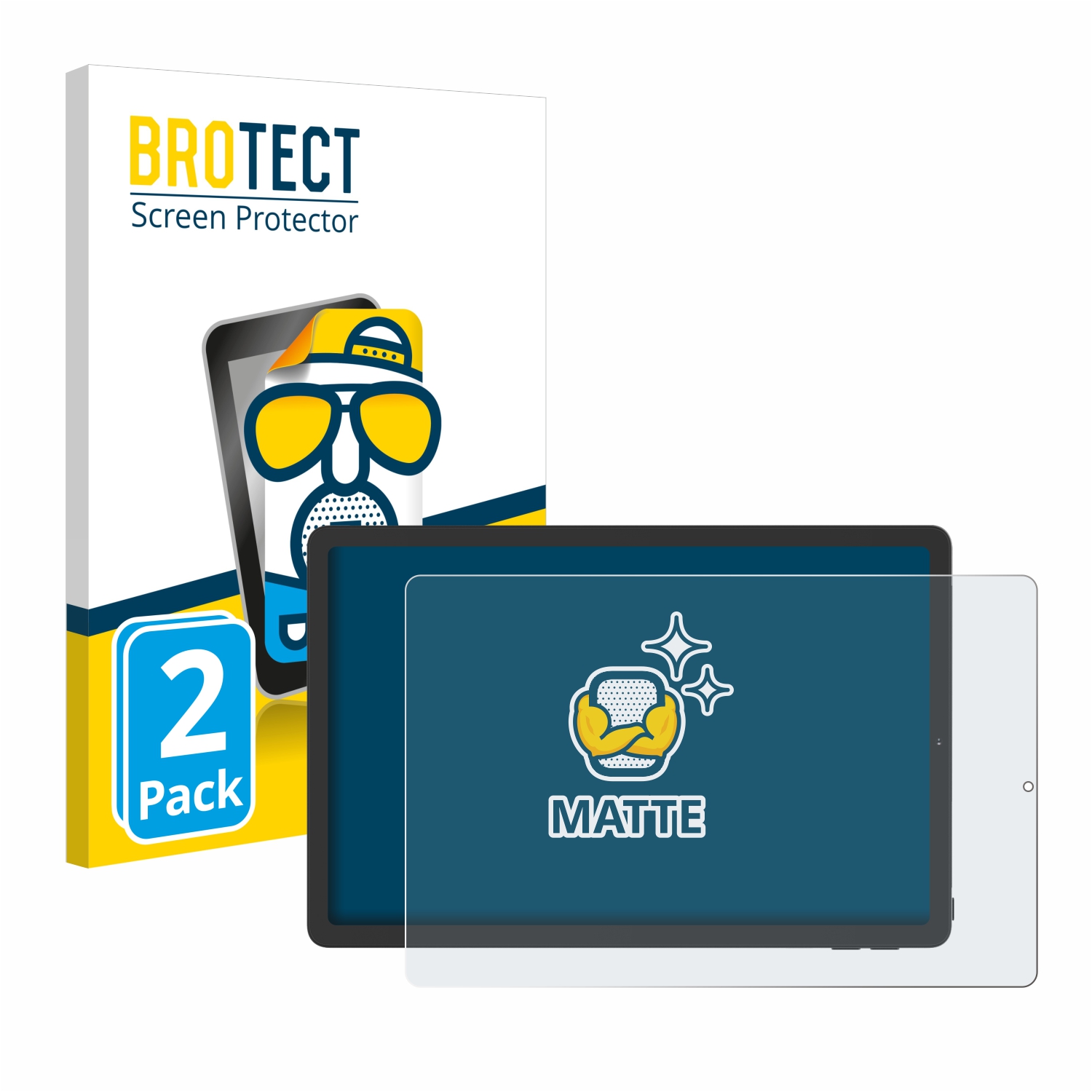 2x BROTECT Entspiegelungs-Folie pro AGM Pad T1
