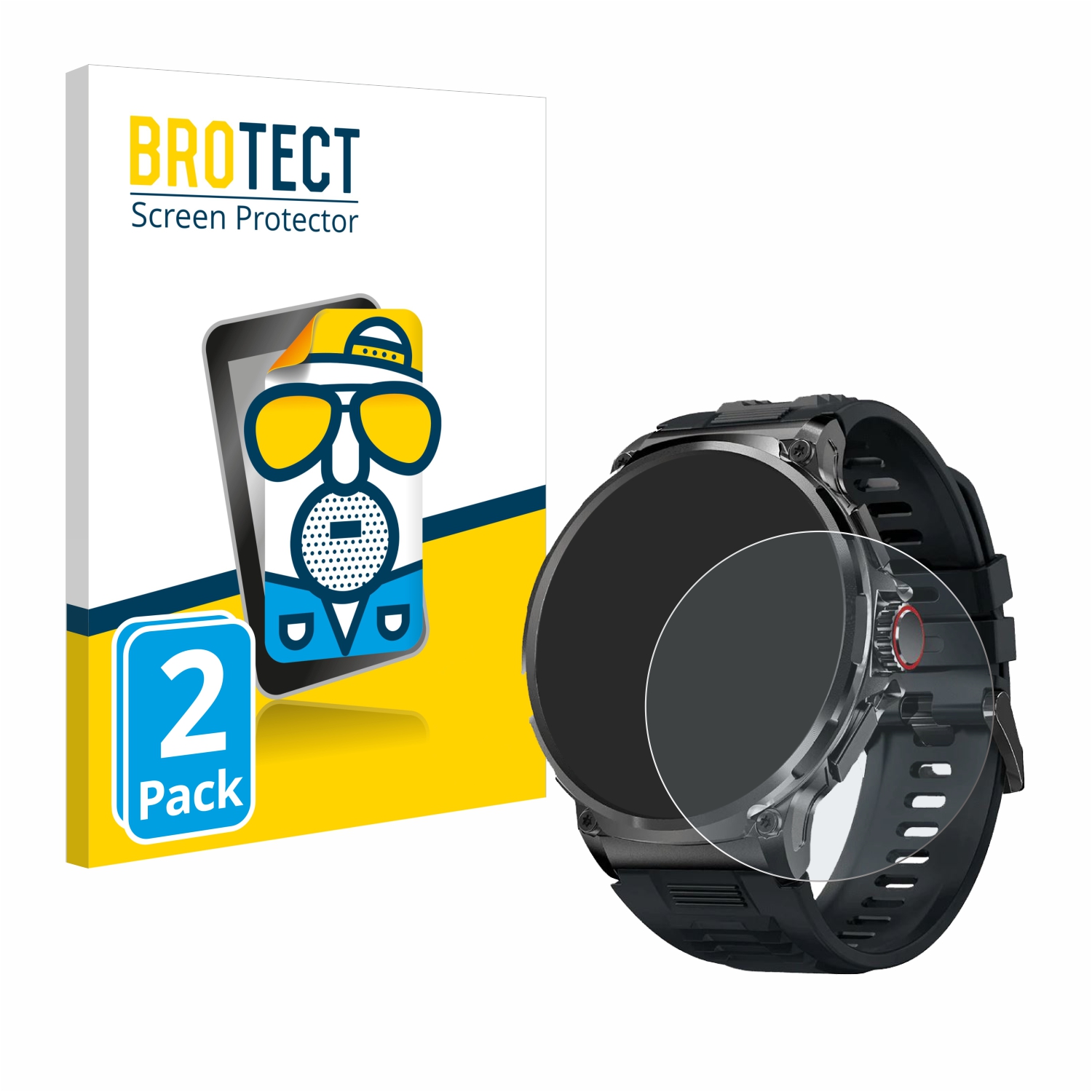 2x BROTECT Entspiegelungs-Folie pro Stahlgear Zeus 1.85