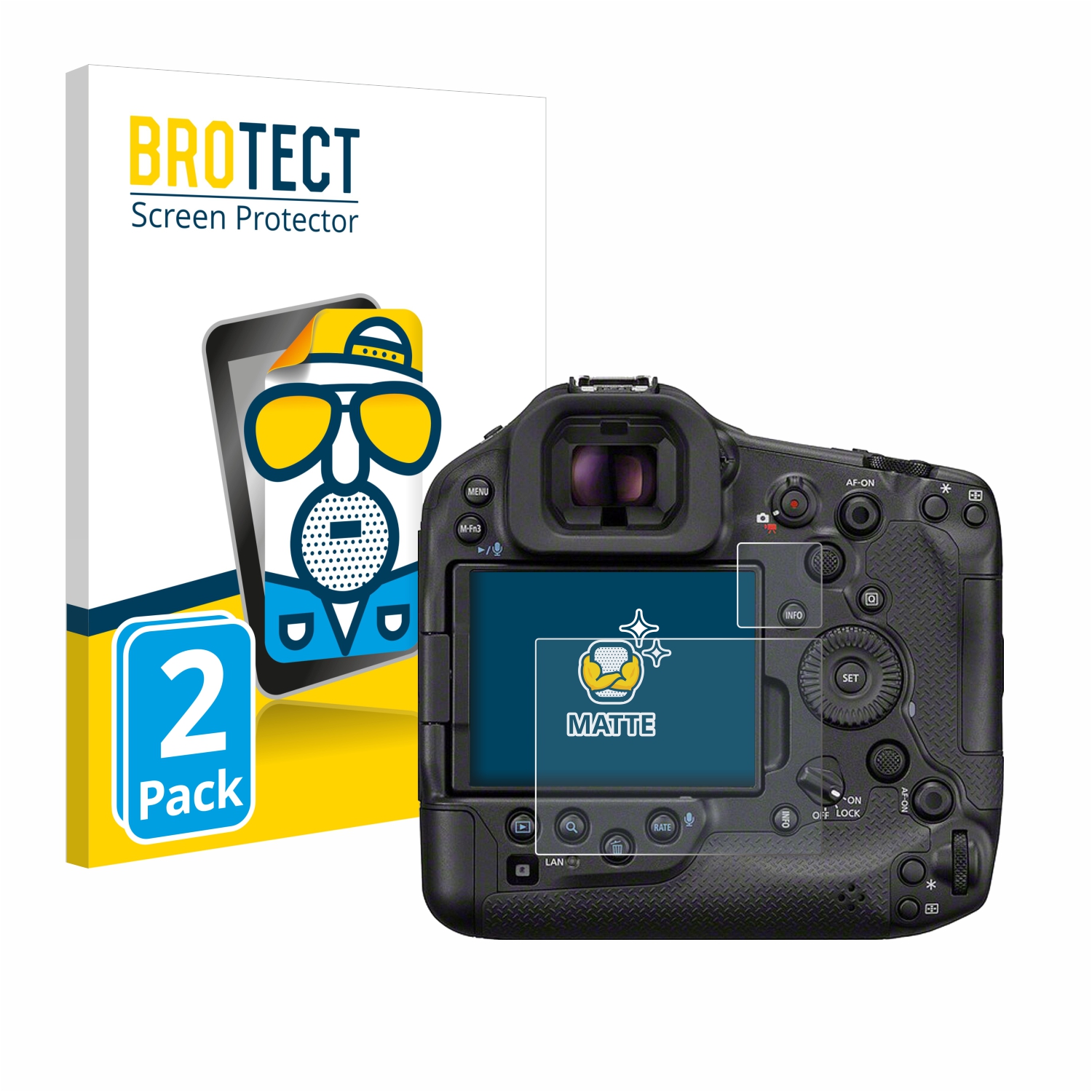 2x BROTECT Entspiegelungs-Folie pro Canon EOS R1