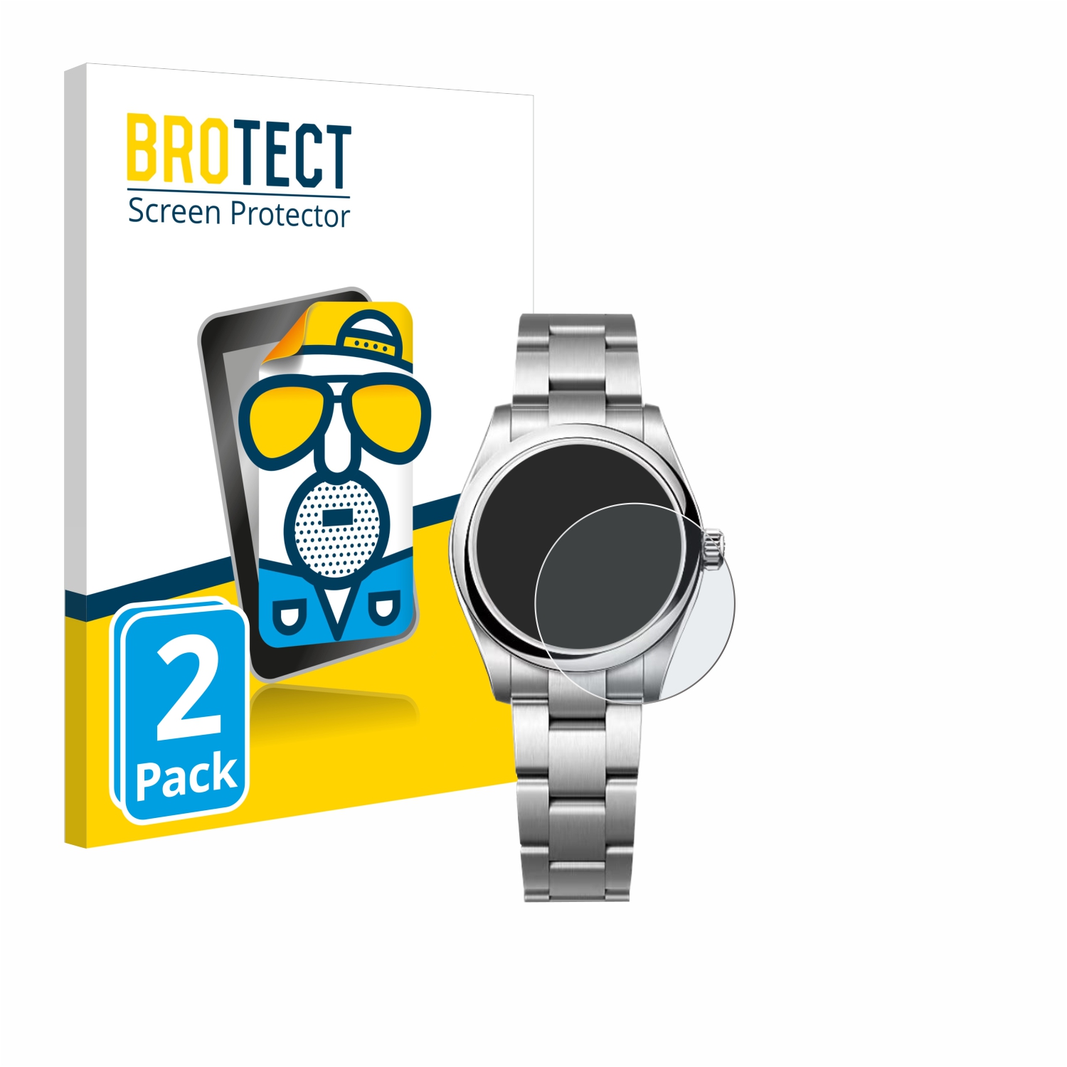 2x BROTECT Entspiegelungs-Folie pro Rolex Oyster Perpetual 31