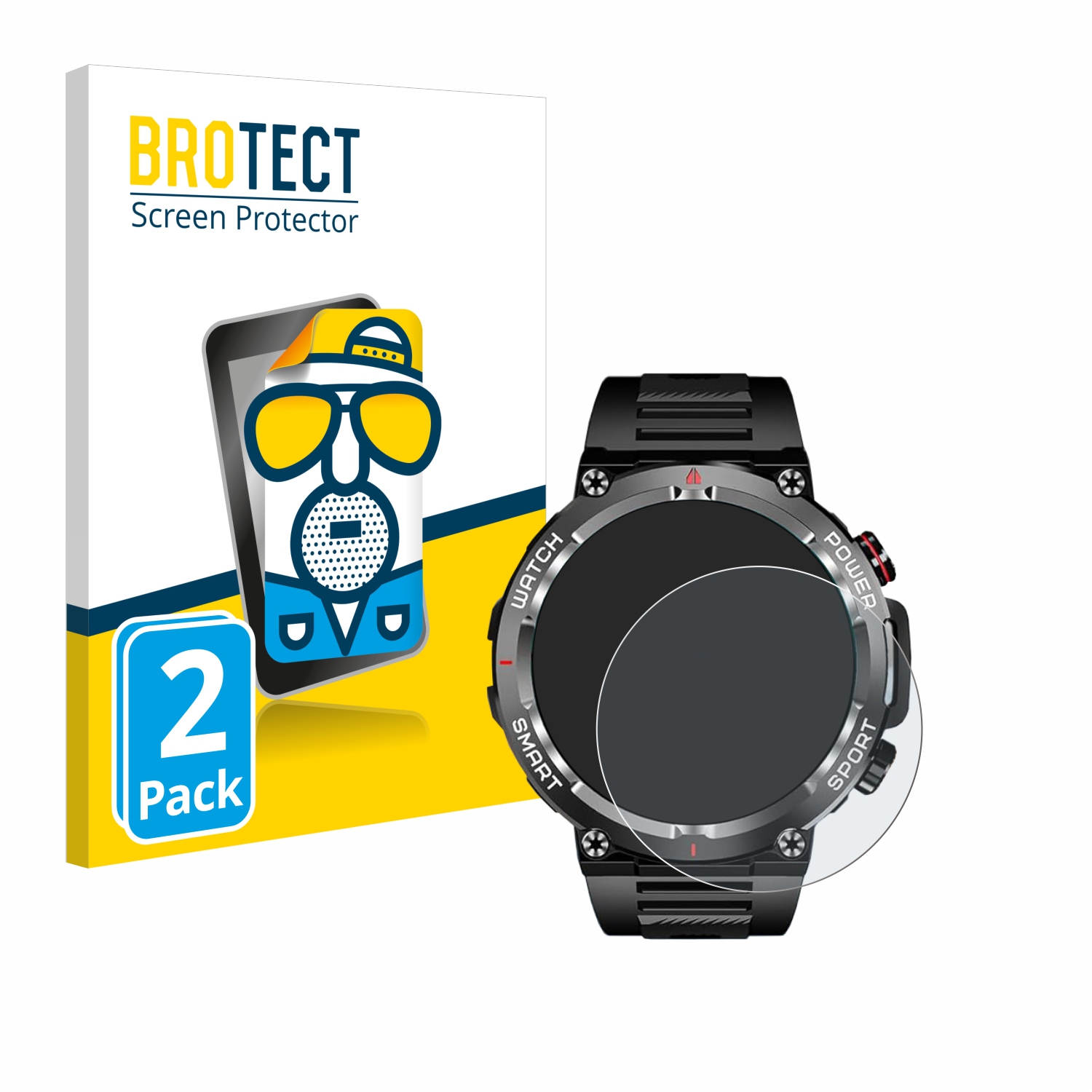 2x BROTECT Entspiegelungs-Folie pro Blackview W50 1.39
