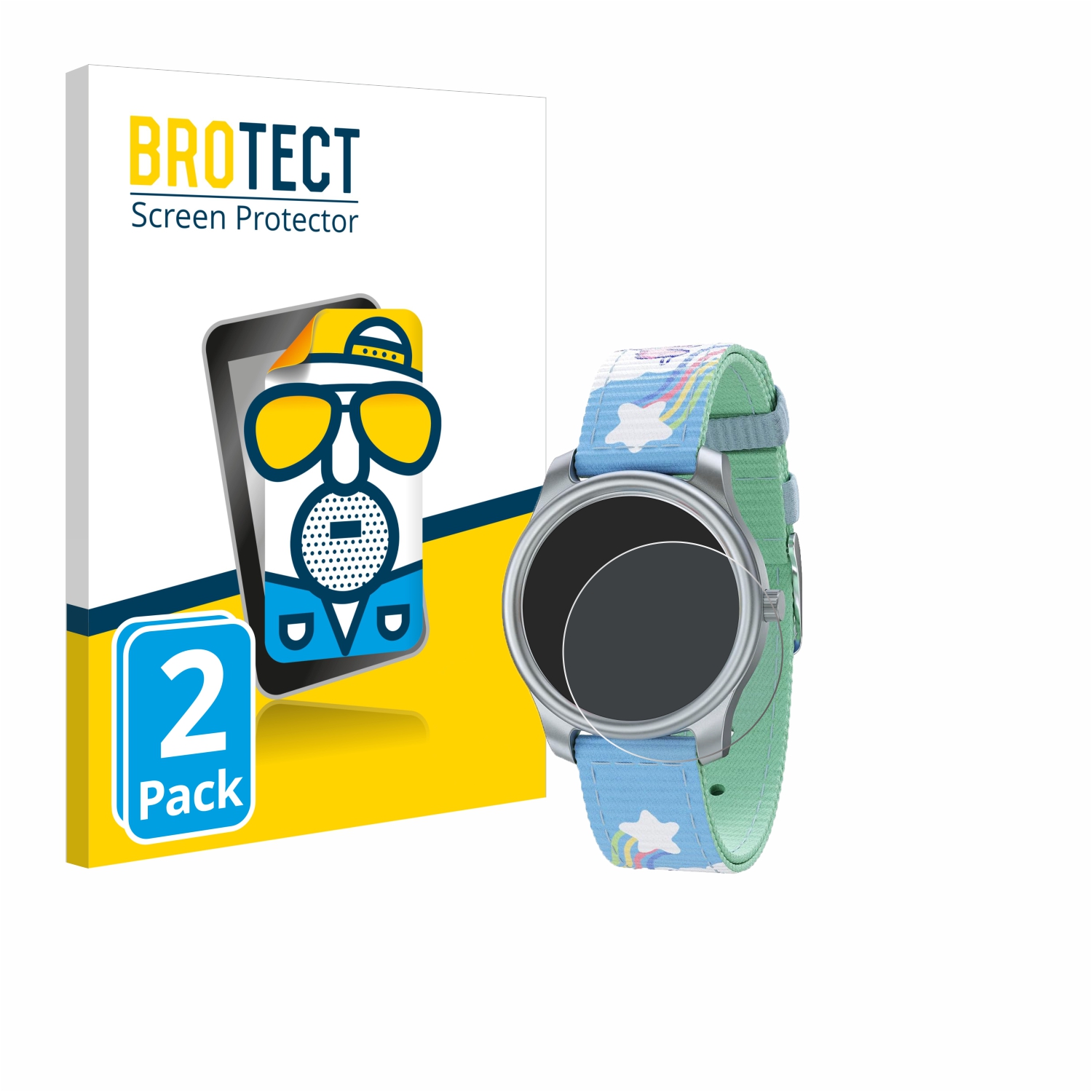 2x BROTECT Entspiegelungs-Folie pro Twistiti Kids Smartwatch