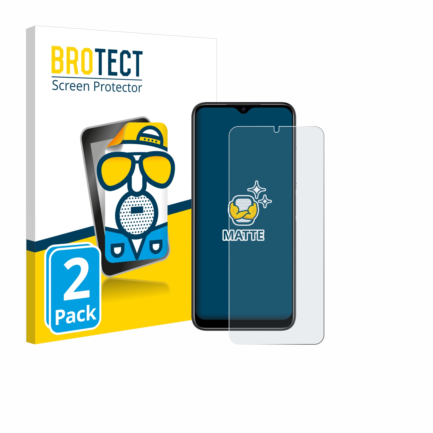 2x BROTECT Entspiegelungs-Folie pro Doogee N50S