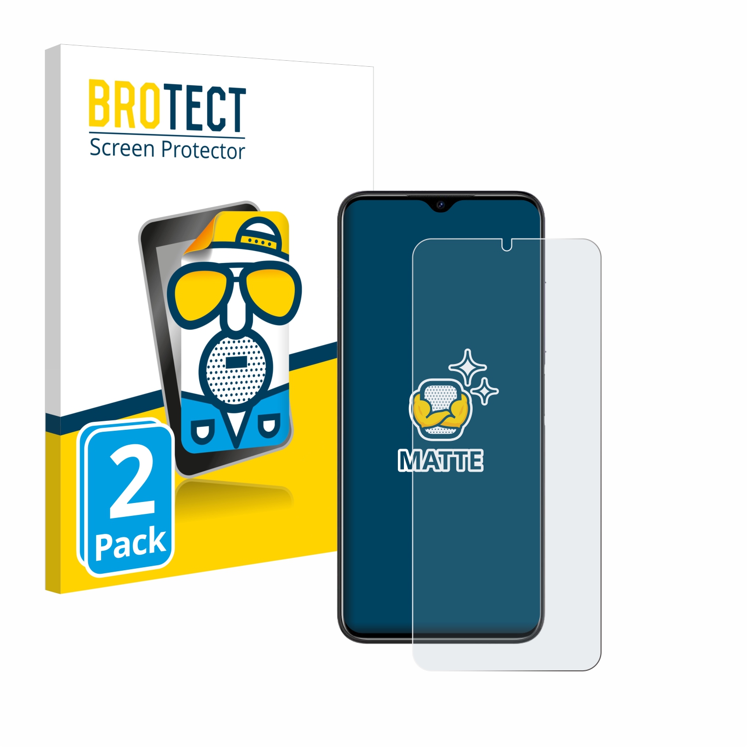 2x BROTECT Entspiegelungs-Folie pro Doogee N50 Pro