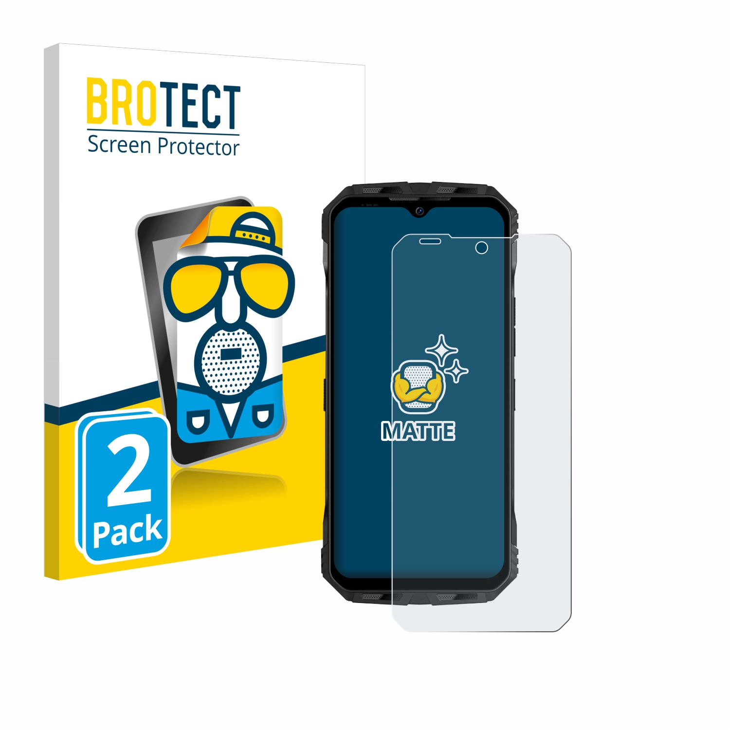 2x BROTECT Entspiegelungs-Folie pro Doogee V Max Plus