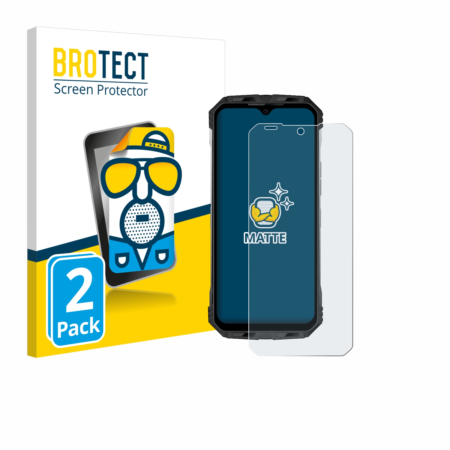 2x BROTECT Entspiegelungs-Folie pro Doogee S punkt
