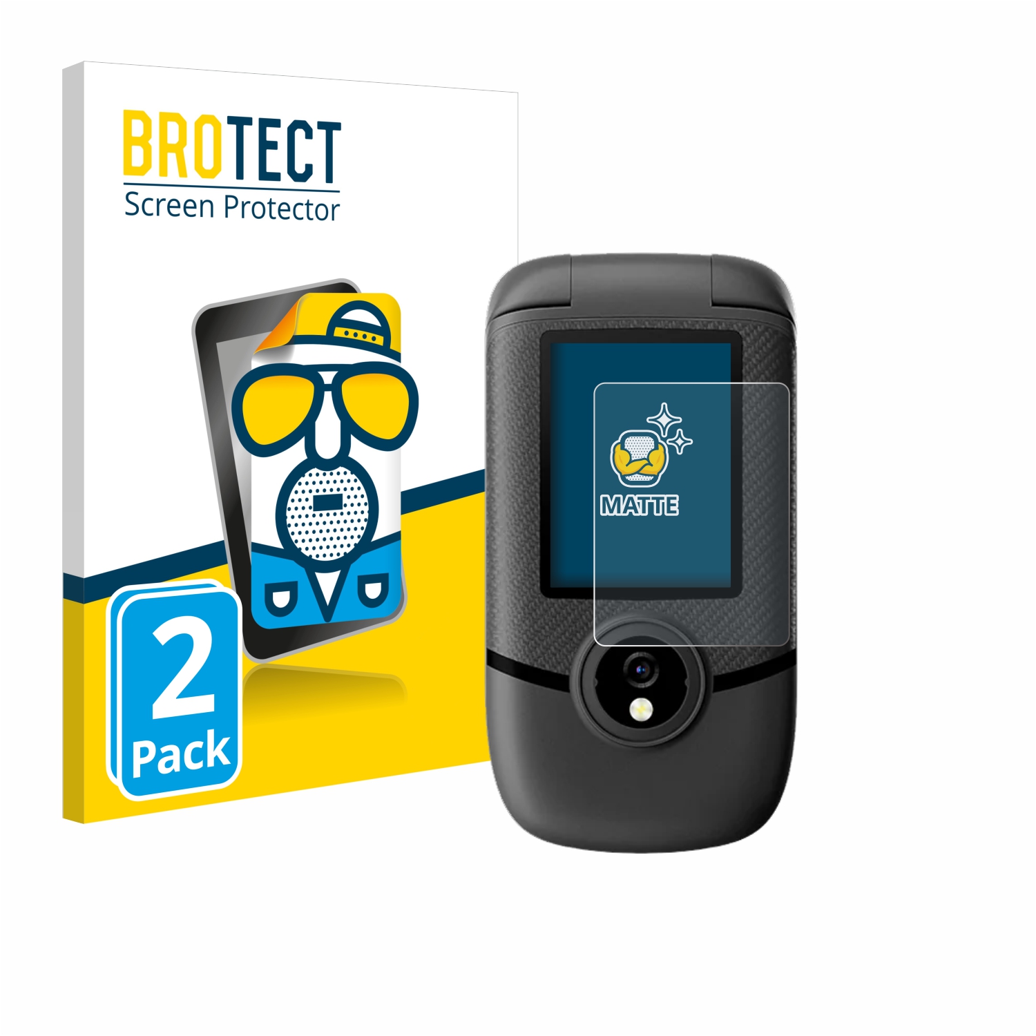 2x BROTECT Entspiegelungs-Folie pro Blackview N2000 Flip