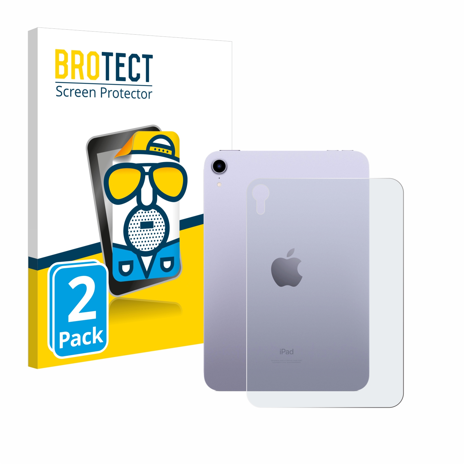 2x BROTECT Entspiegelungs-Folie pro Apple iPad Mini 7 WiFi Cellular 2024 (zadní strana)