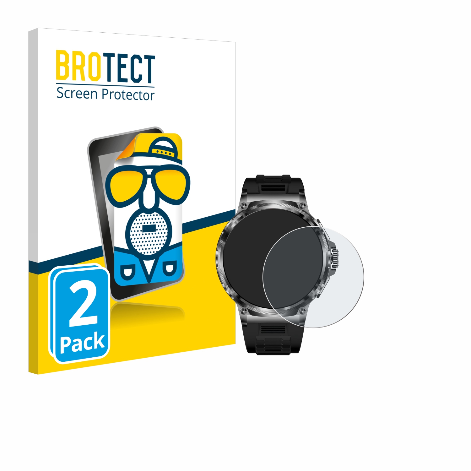 2x BROTECT Entspiegelungs-Folie pro Rogbid Tank M5 1.85