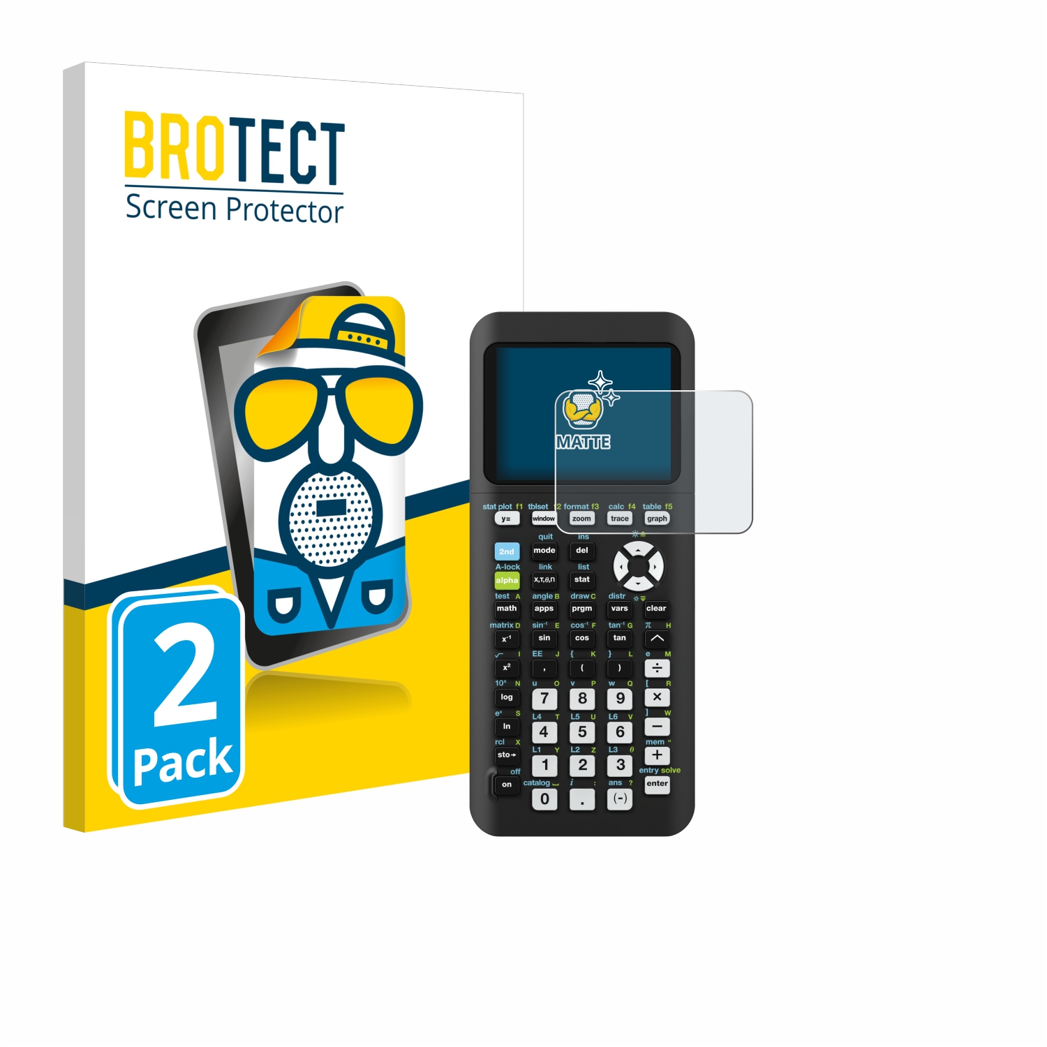 2x BROTECT Entspiegelungs-Folie pro Texas Instruments TI-84 Plus CE-T Python