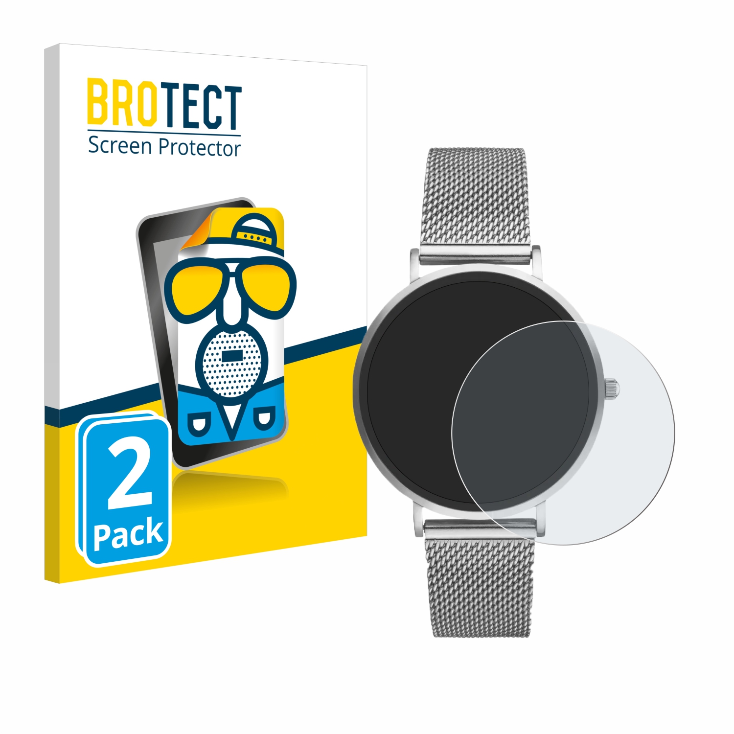 2x BROTECT Entspiegelungs-Folie pro Xcoast X-Watch Siona 2 Nano