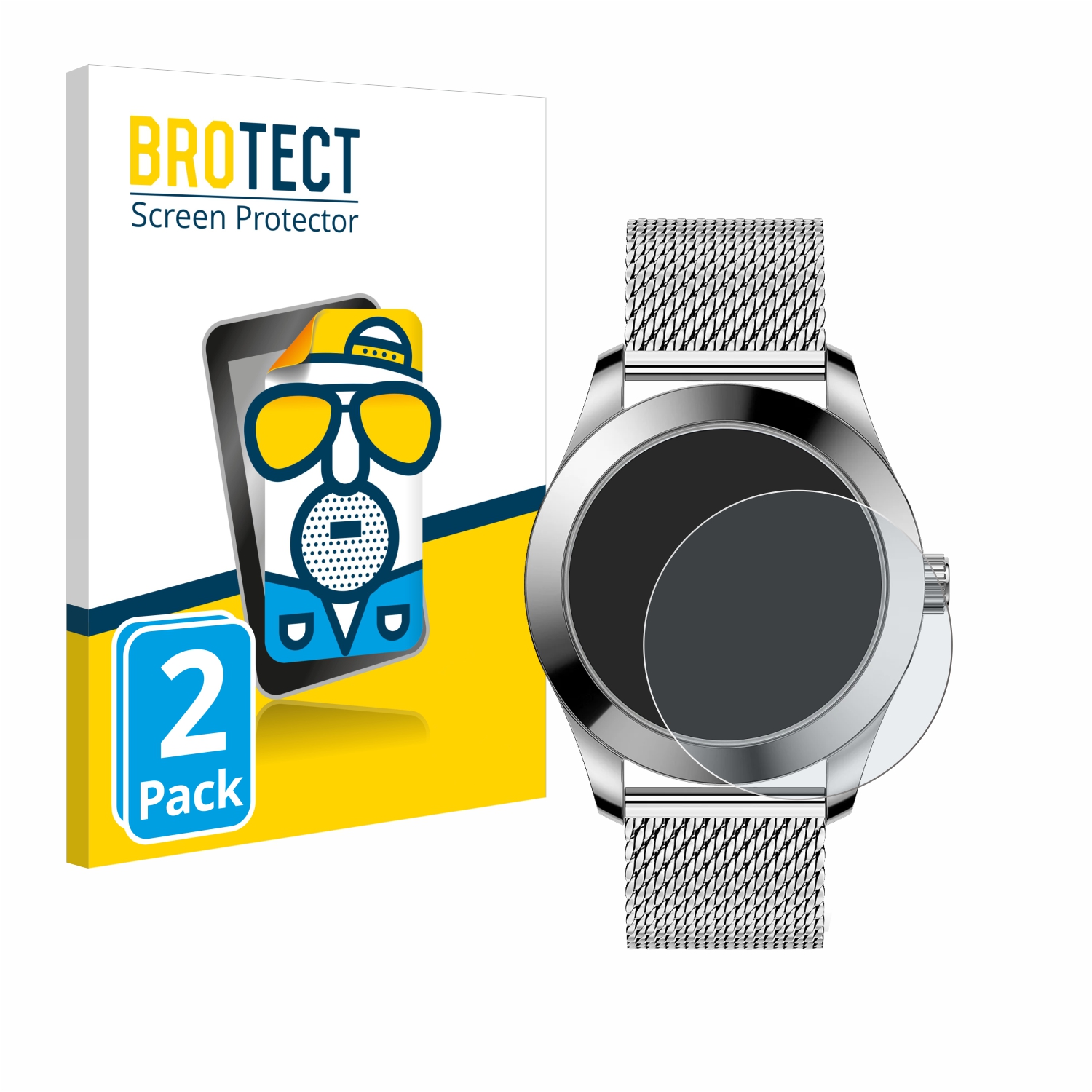2x BROTECT Entspiegelungs-Folie pro Ice-Watch Ice Steel Solar M