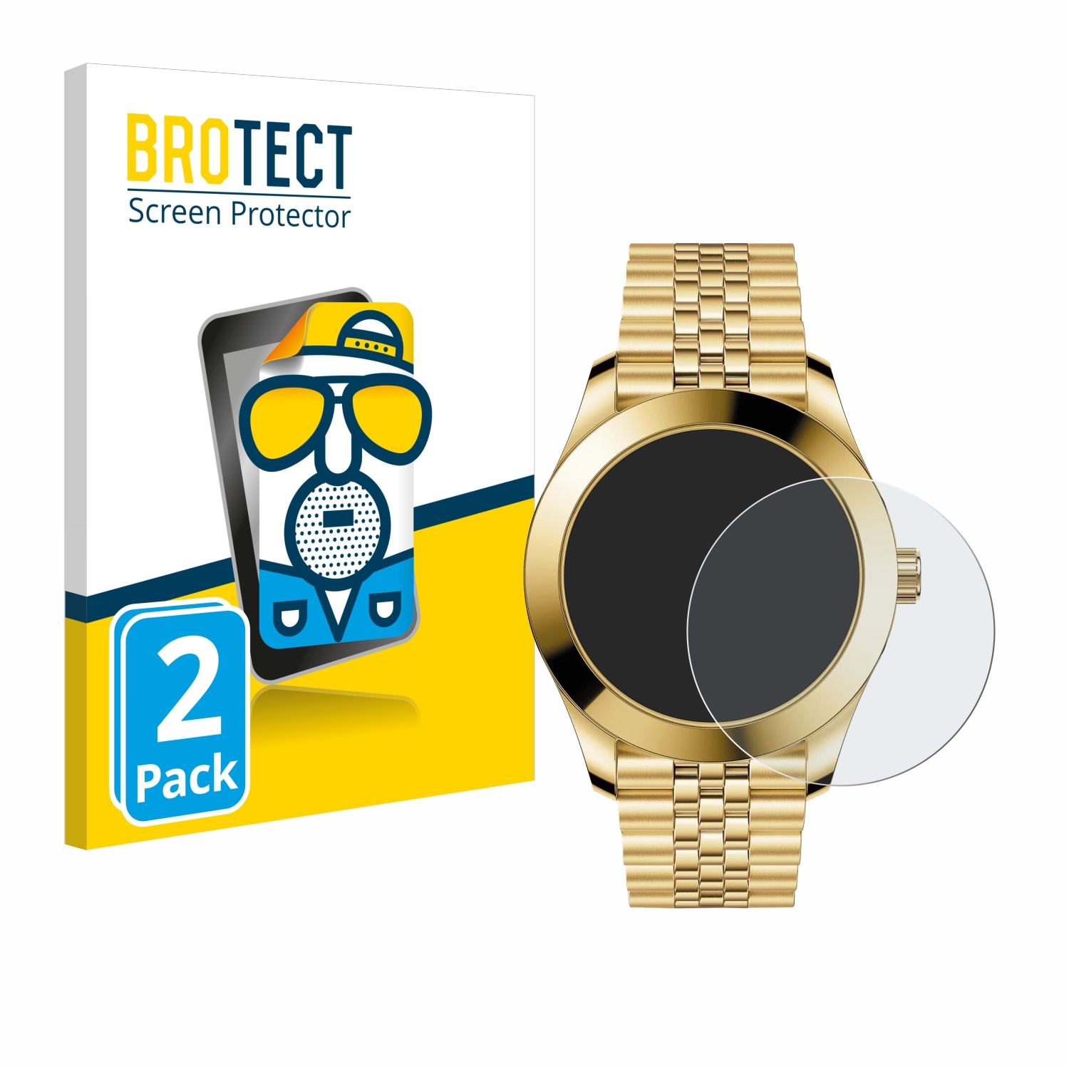 2x BROTECT Entspiegelungs-Folie pro Ice-Watch Ice Steel Solar S