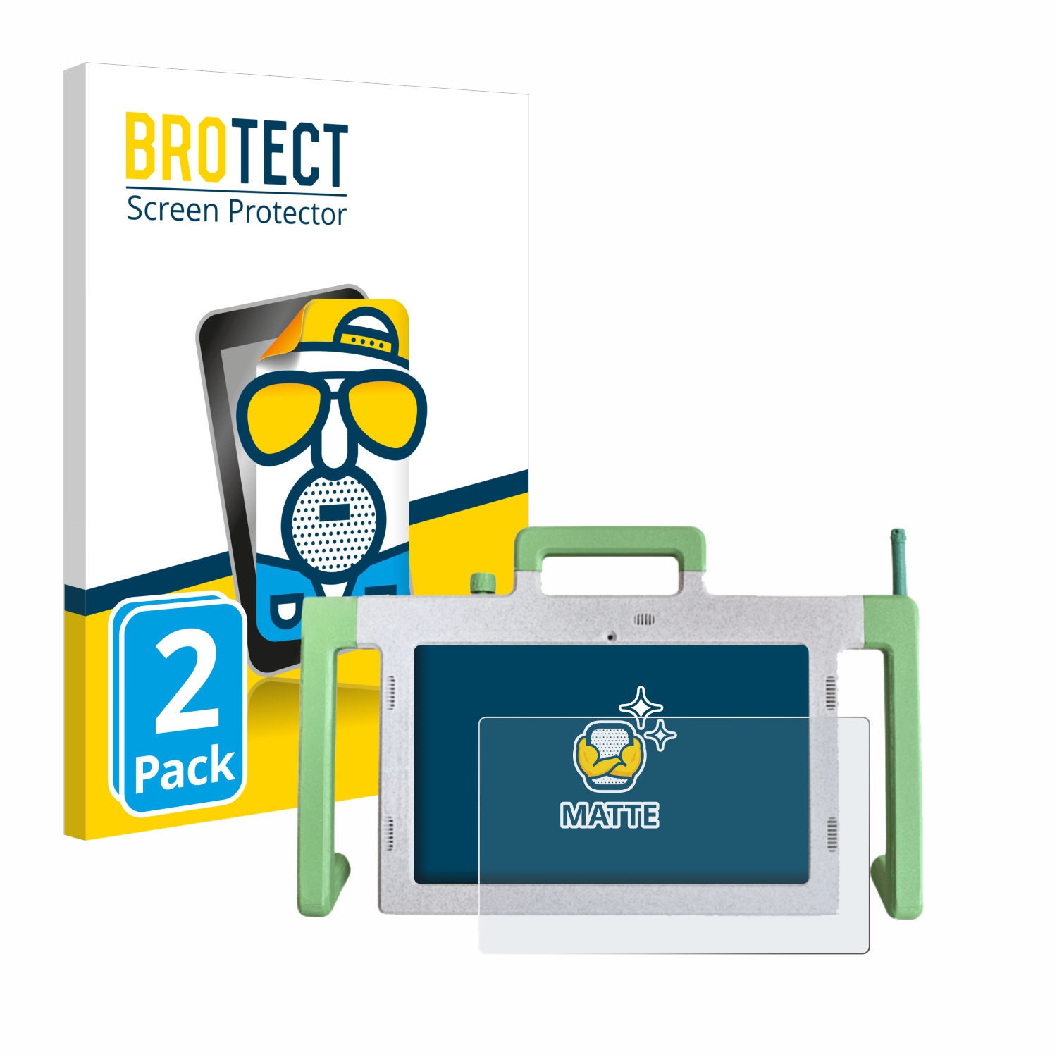 2x BROTECT Entspiegelungs-Folie pro Telemarie Tablet 10.1