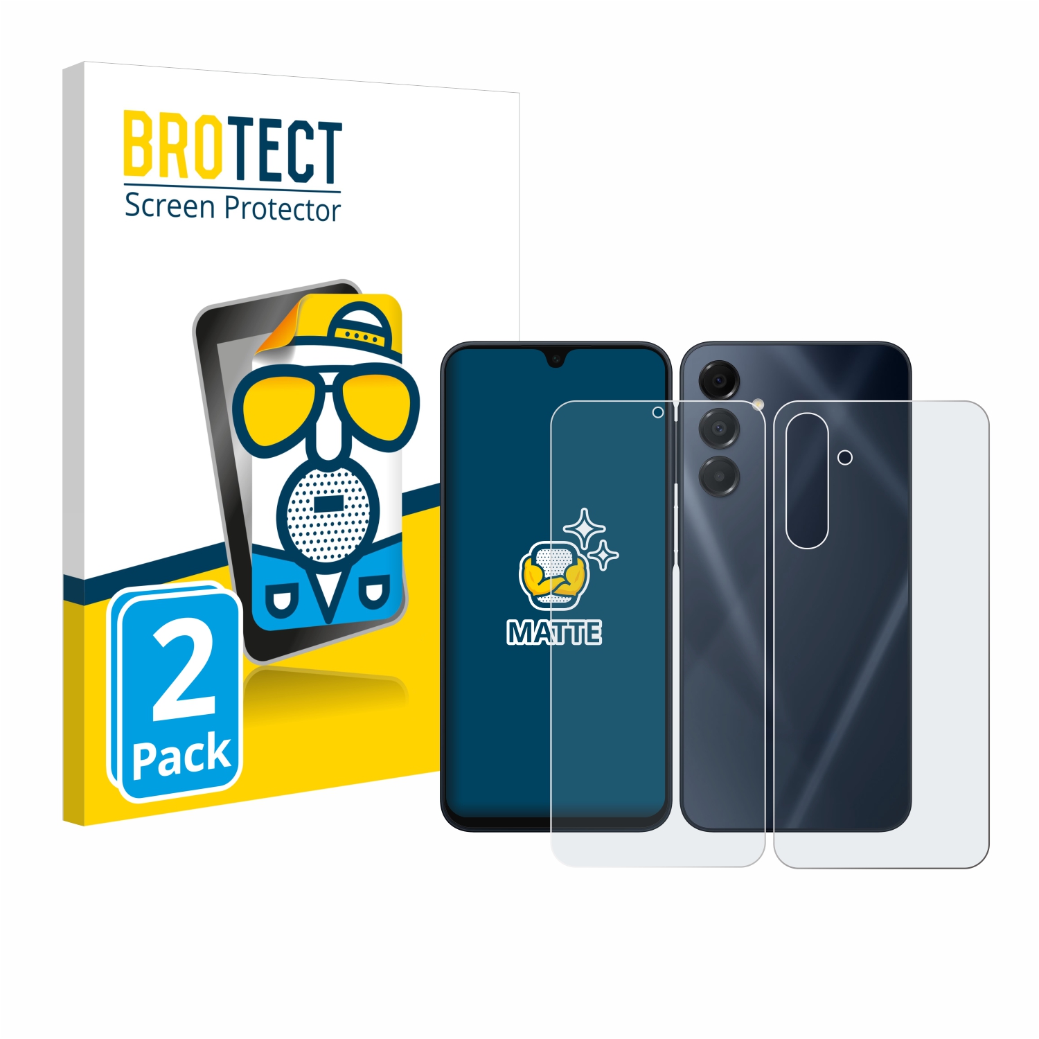 2x BROTECT Entspiegelungs-Folie pro Samsung Galaxy A16 4G (displej+zadní strana)