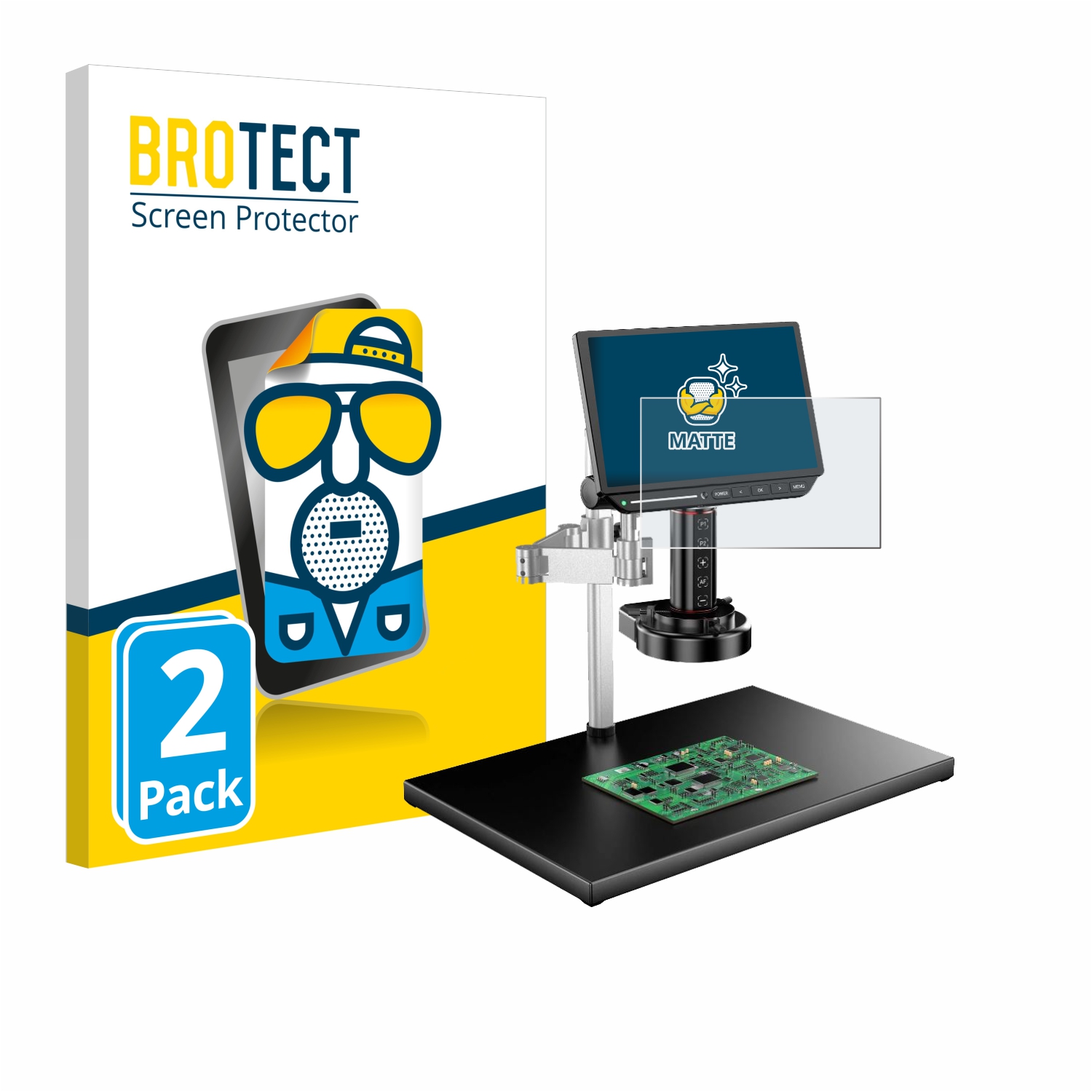 2x BROTECT Entspiegelungs-Folie pro Tomlov TM4K-AF-MAX