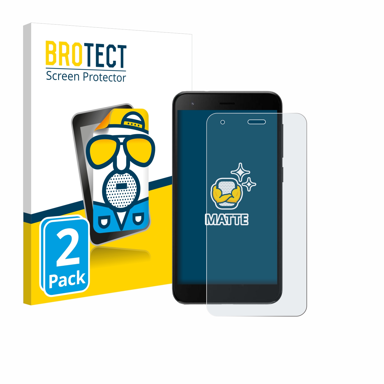 2x BROTECT Entspiegelungs-Folie pro ZTE Blade A35 lite