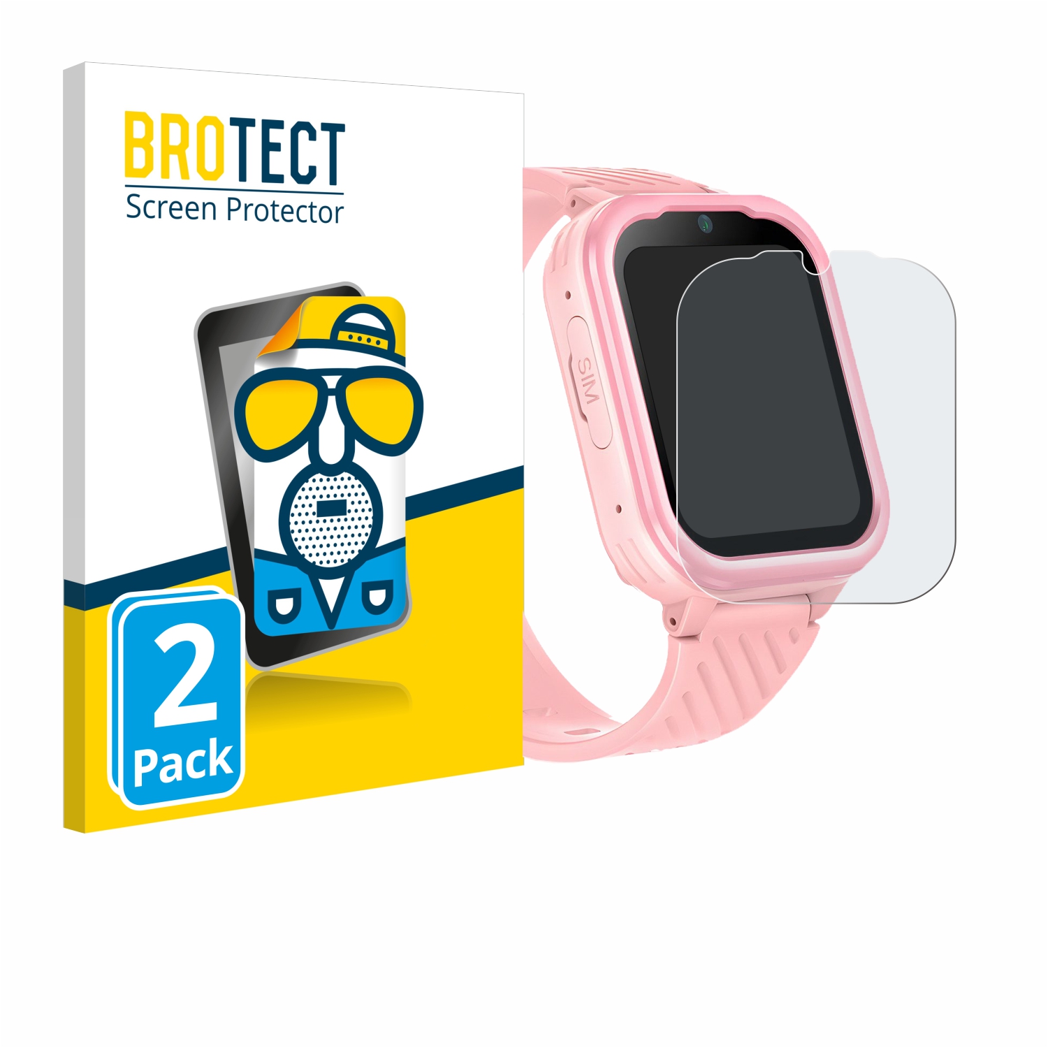2x BROTECT Entspiegelungs-Folie pro Yuede Kids Smartwatch 1.83