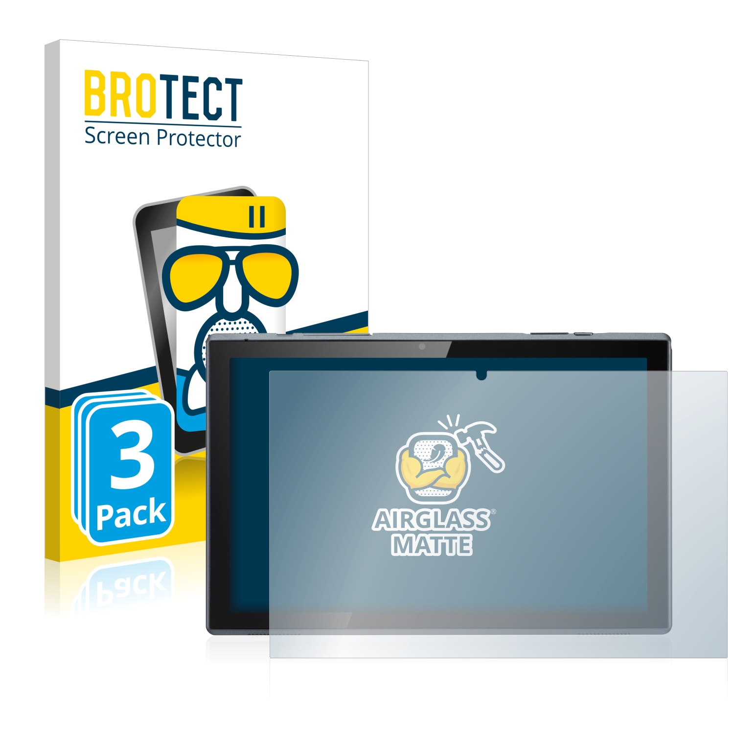 3x BROTECT AirGlass matná skleněná fólie pro Acer ACTAB1021