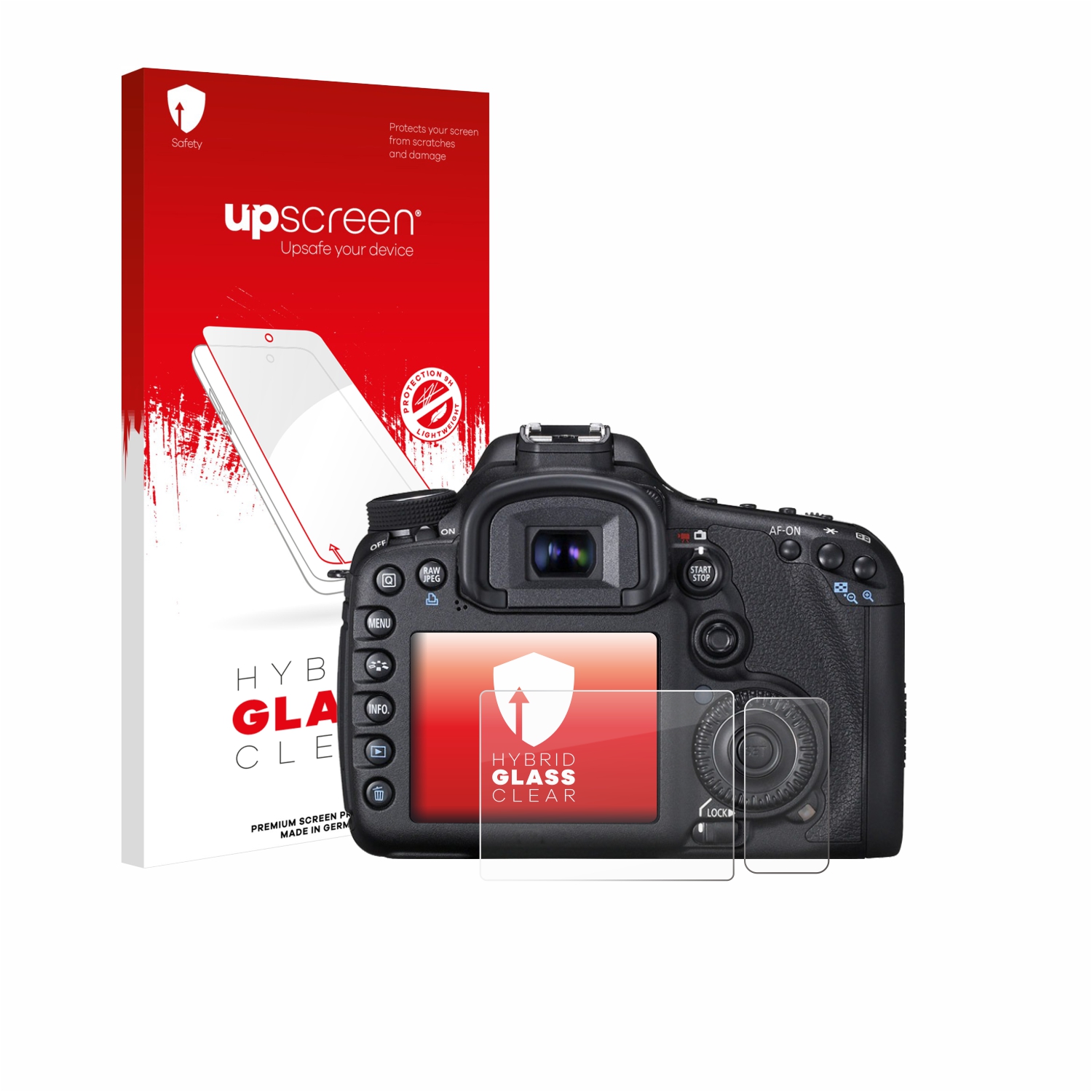 čirá skleněná fólie upscreen Hybrid Glas pro Canon EOS 7D