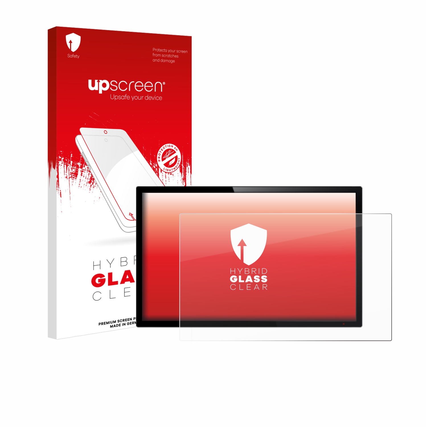 čirá skleněná fólie upscreen Hybrid Glas pro dotykový panel s 14 palcovým displejem [310 mm x 175 mm, 16:9]