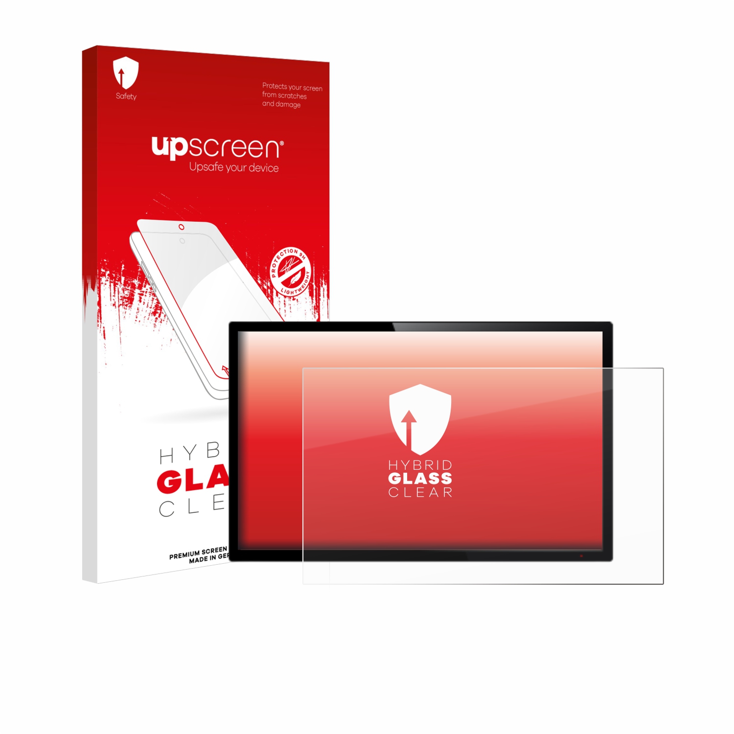 čirá skleněná fólie upscreen Hybrid Glas pro dotykový panel s 13.3 palcovým displejem [294 mm x 165.5 mm, 16:9]