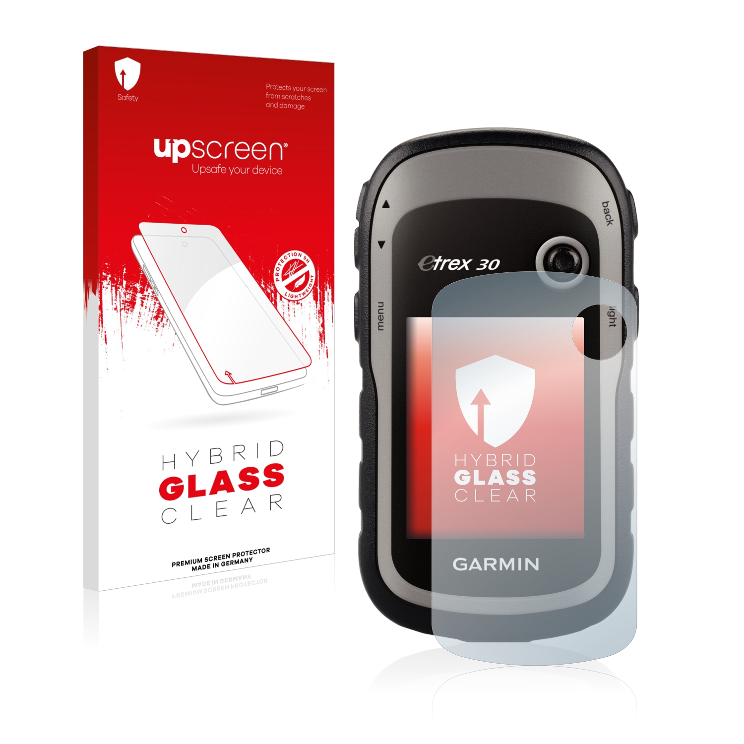čirá skleněná fólie upscreen Hybrid Glas pro Garmin eTrex 30