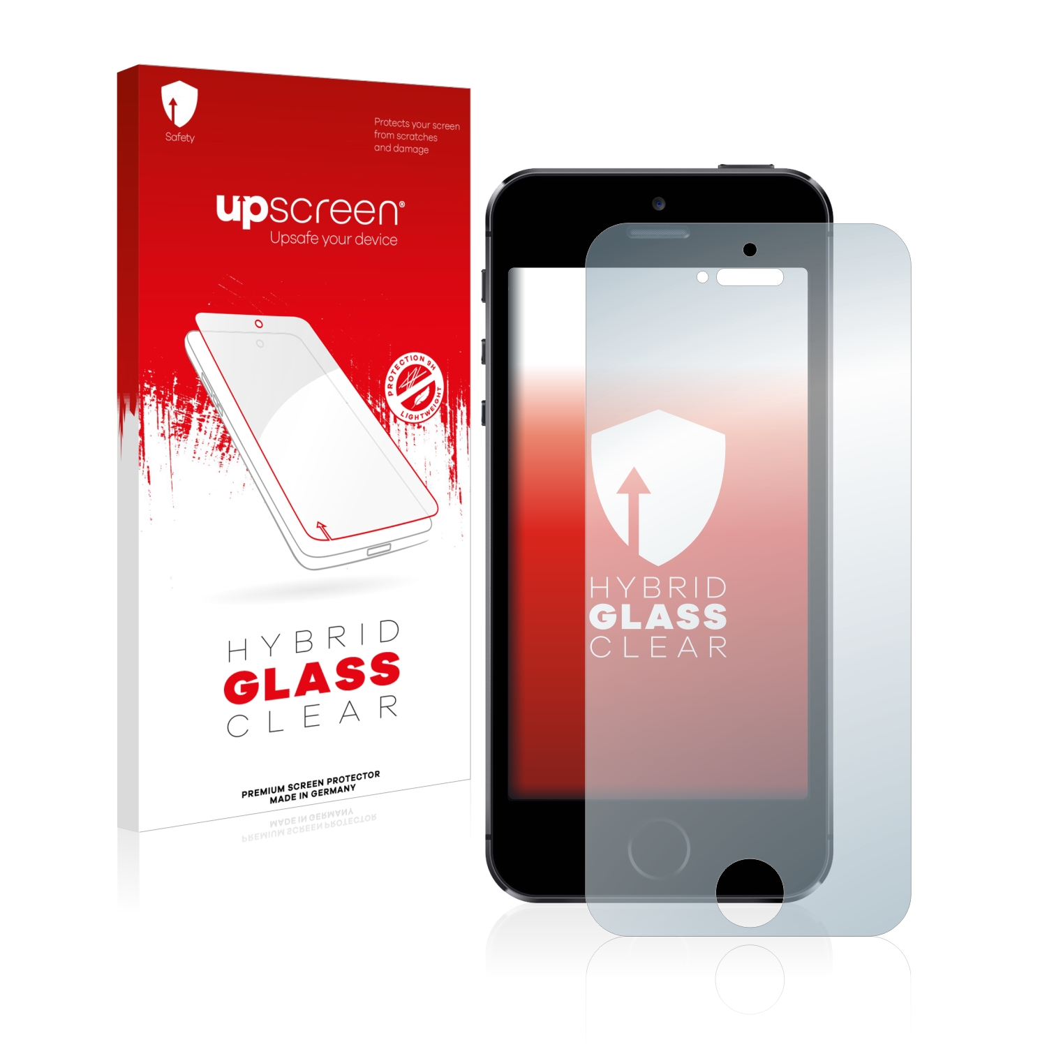 čirá skleněná fólie upscreen Hybrid Glas pro Apple iPhone 5S