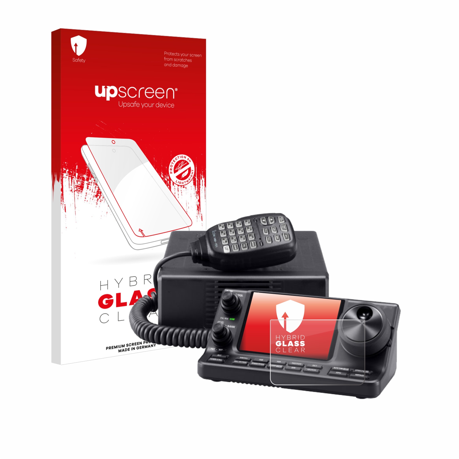 čirá skleněná fólie upscreen Hybrid Glas pro Icom IC-7100