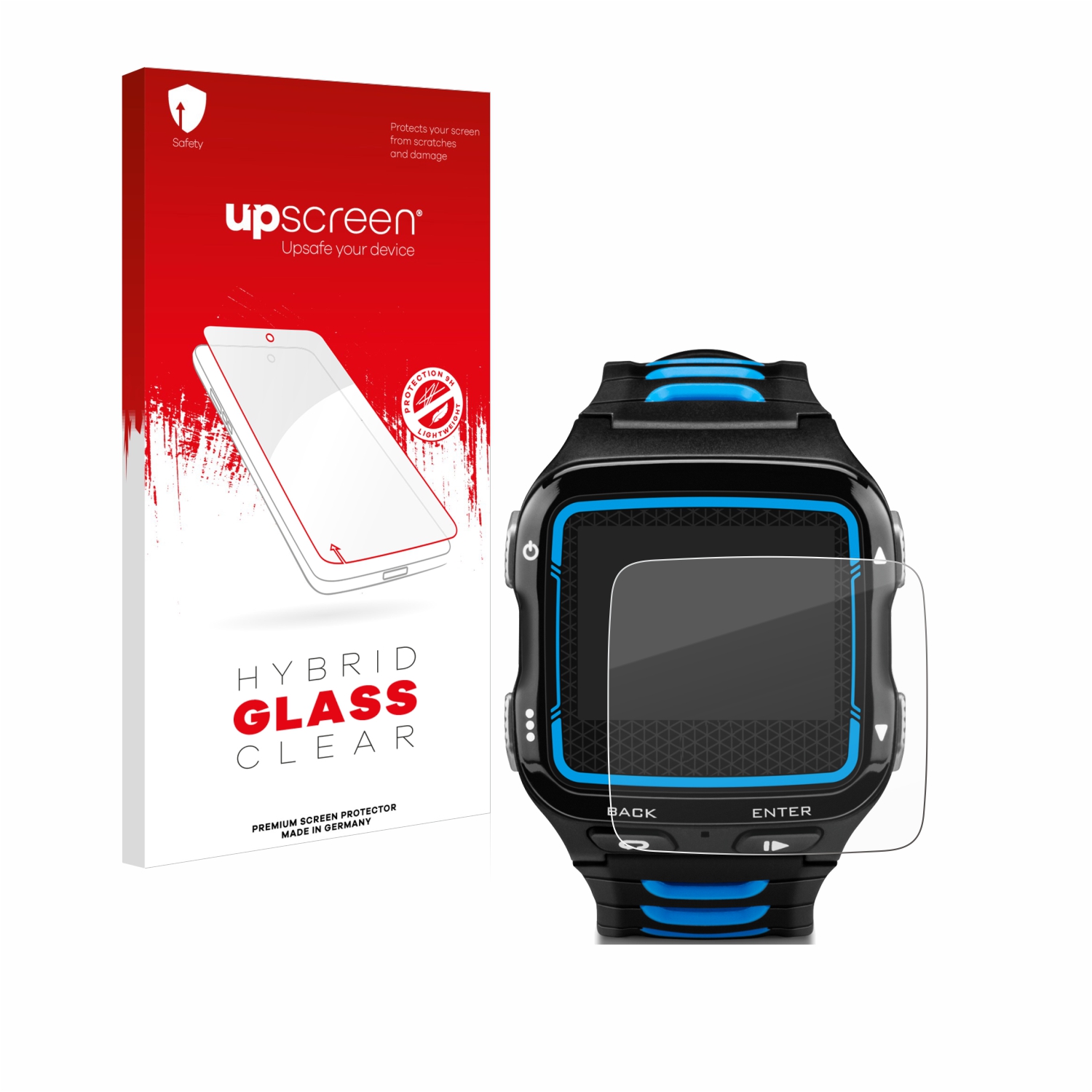 čirá skleněná fólie upscreen Hybrid Glas pro Garmin Forerunner 920XT