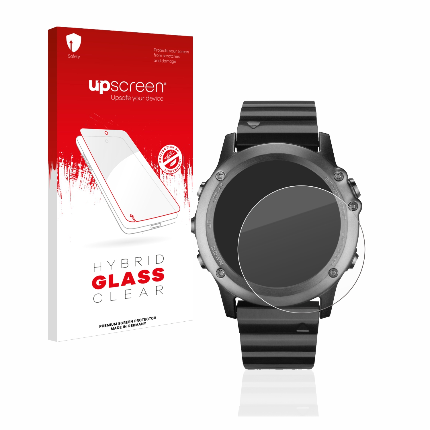 čirá skleněná fólie upscreen Hybrid Glas pro Garmin Fenix 3