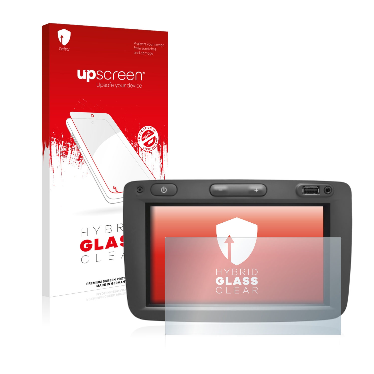 čirá skleněná fólie upscreen Hybrid Glas pro Dacia Media Nav